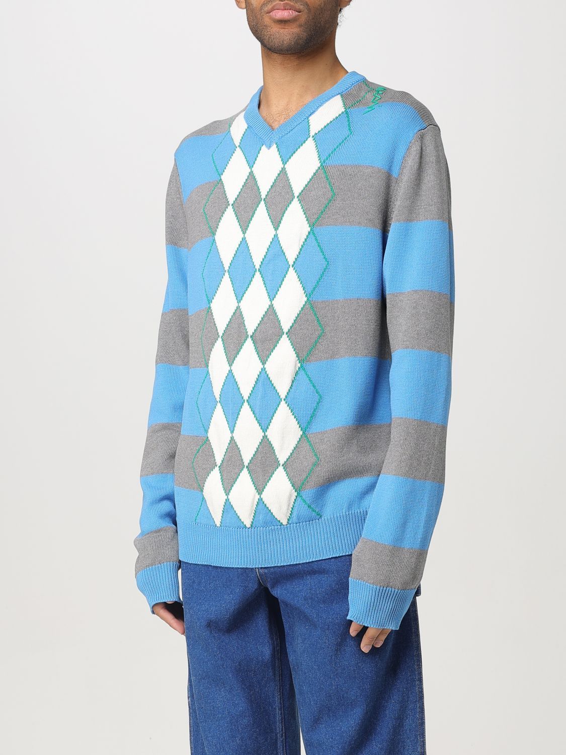 Marni Marni Sweater Men Multicolor Size US M / EU 48-50 / 2 - 4 Thumbnail
