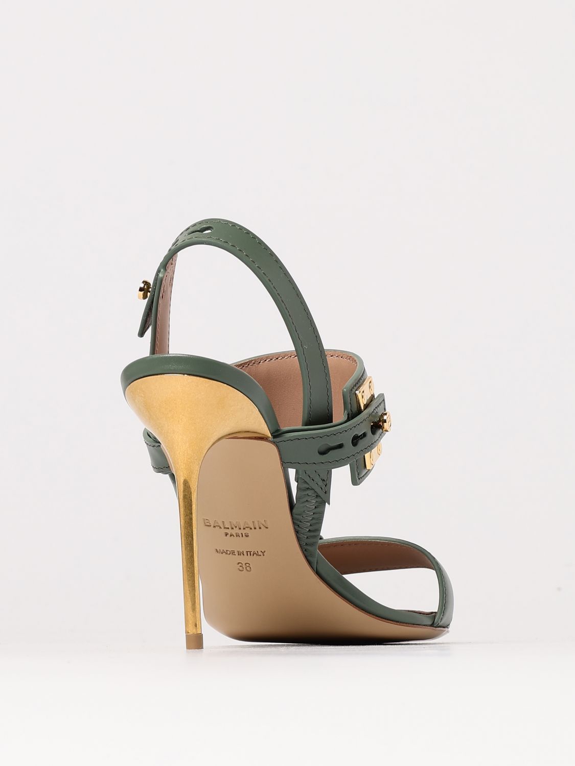 Balmain Balmain Heeled Sandals Woman Green Size US 6 / IT 36 - 3 Thumbnail