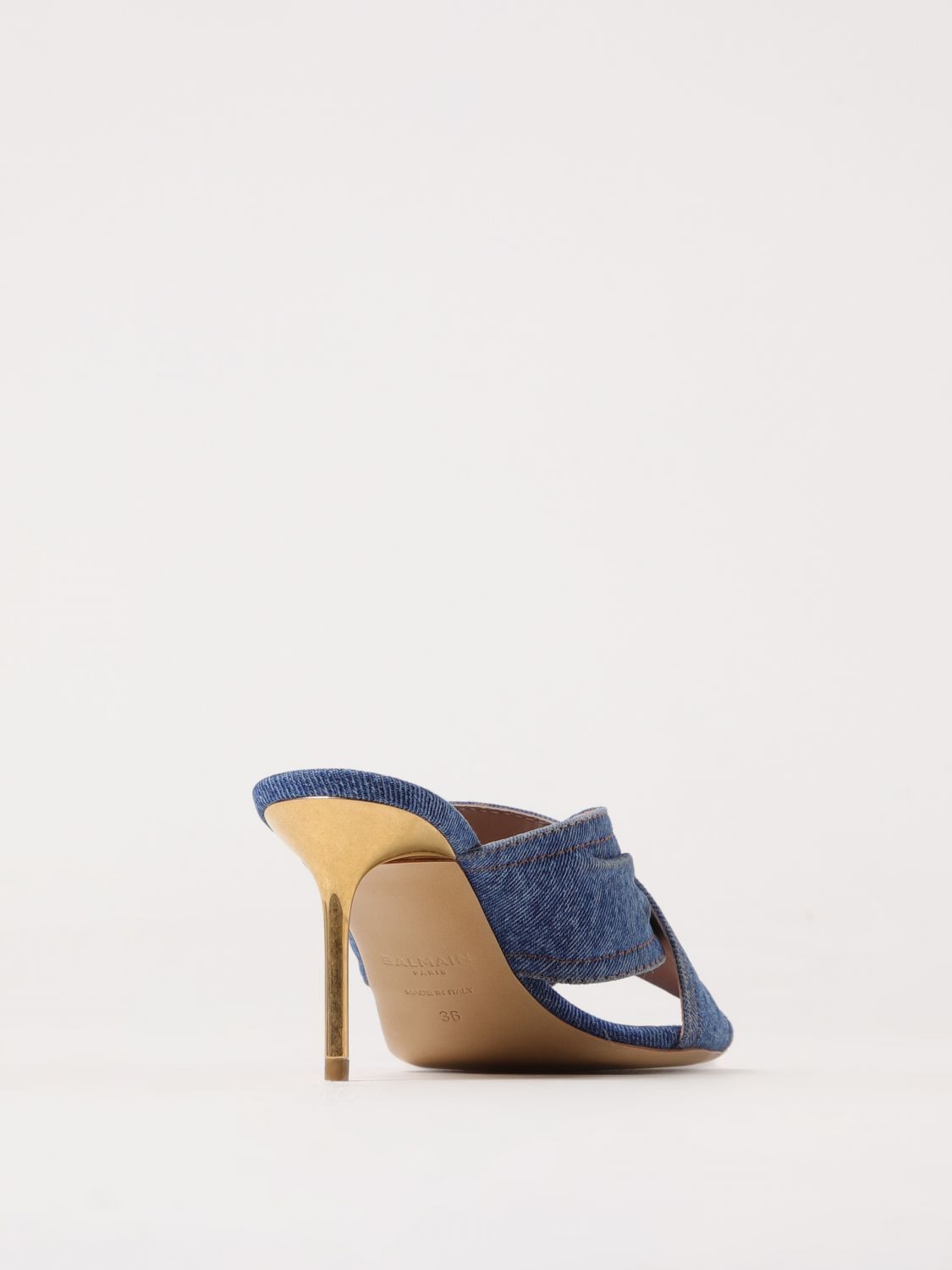 Balmain Balmain Heeled Sandals Woman Blue Size US 6 / IT 36 - 3 Thumbnail