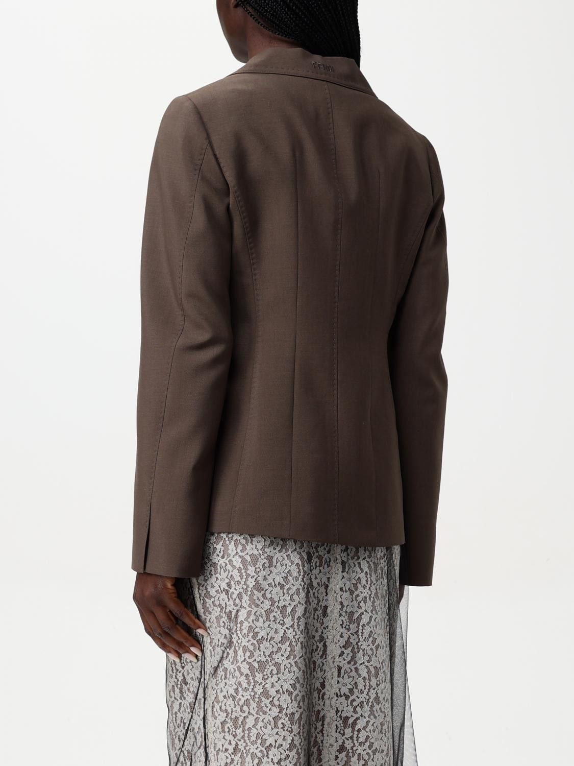 Fendi Fendi Jacket Woman Brown Size M / US 6-8 / IT 42-44 - 3 Thumbnail