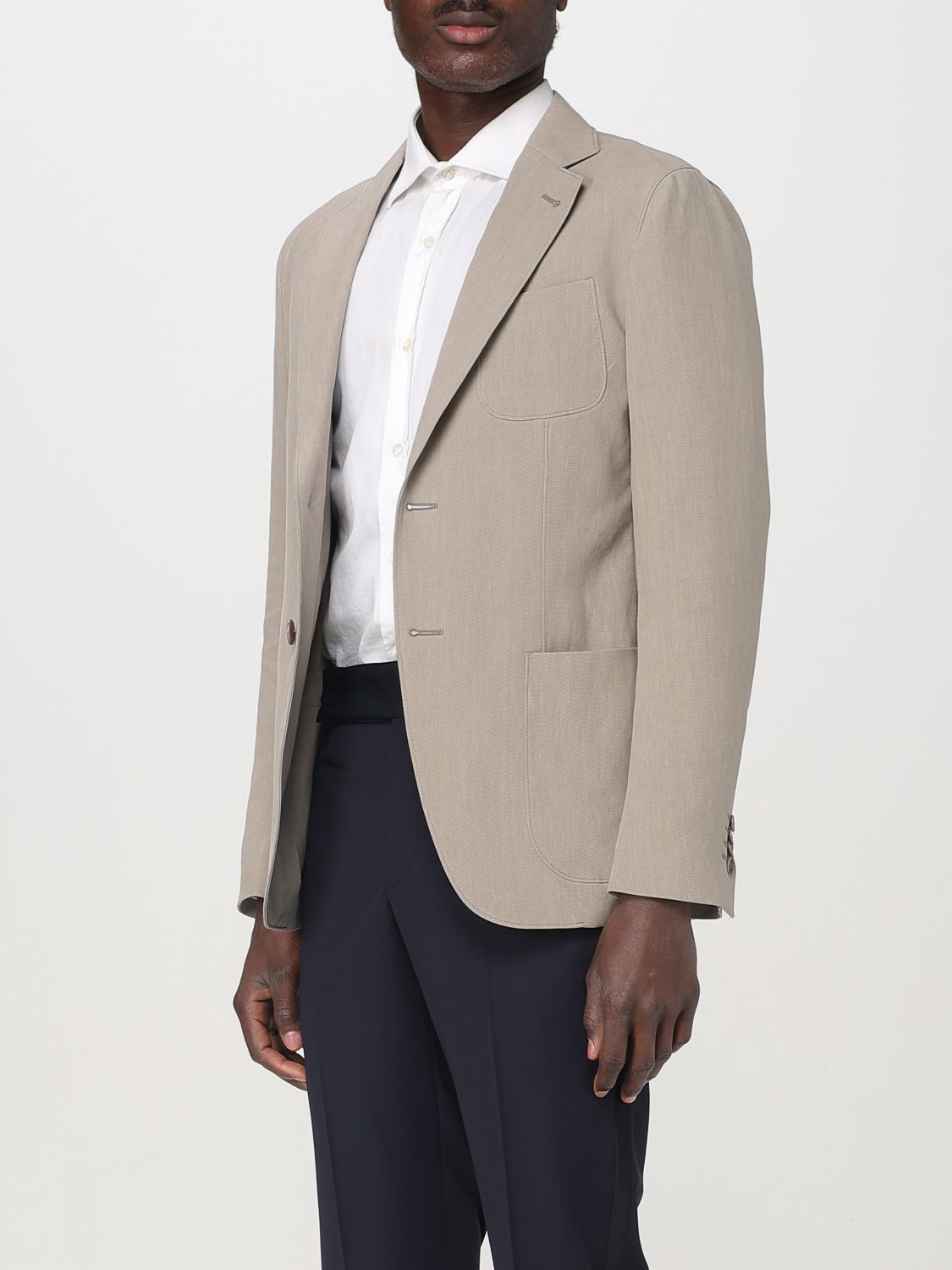 Giorgio Armani Giorgio Armani Jacket Men Beige Size US L / EU 52-54 / 3 - 3 Thumbnail