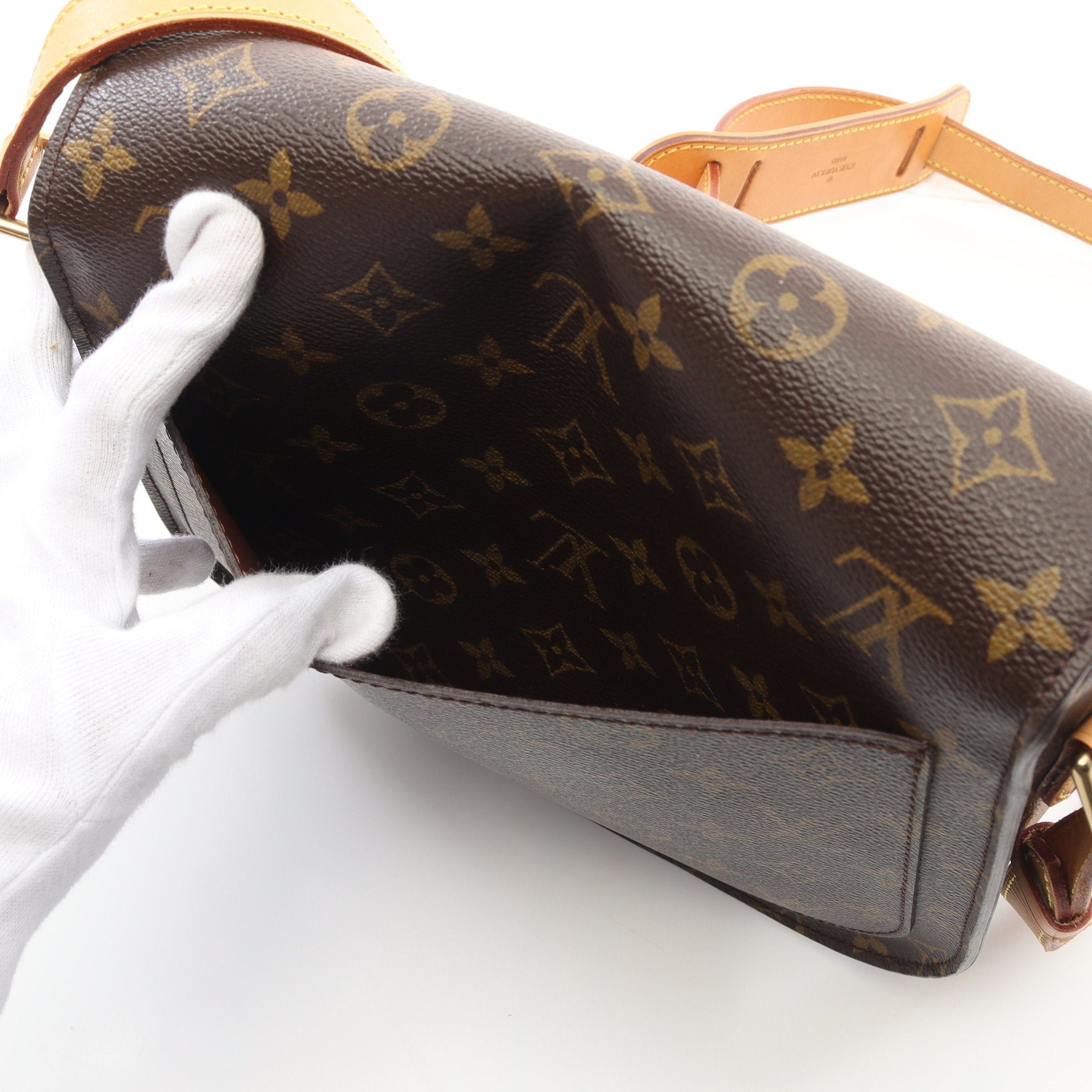 Louis Vuitton Louis Vuitton Sun Crew Gm Monogram Shoulder Bag Leather Brown Size ONE SIZE - 10 Thumbnail