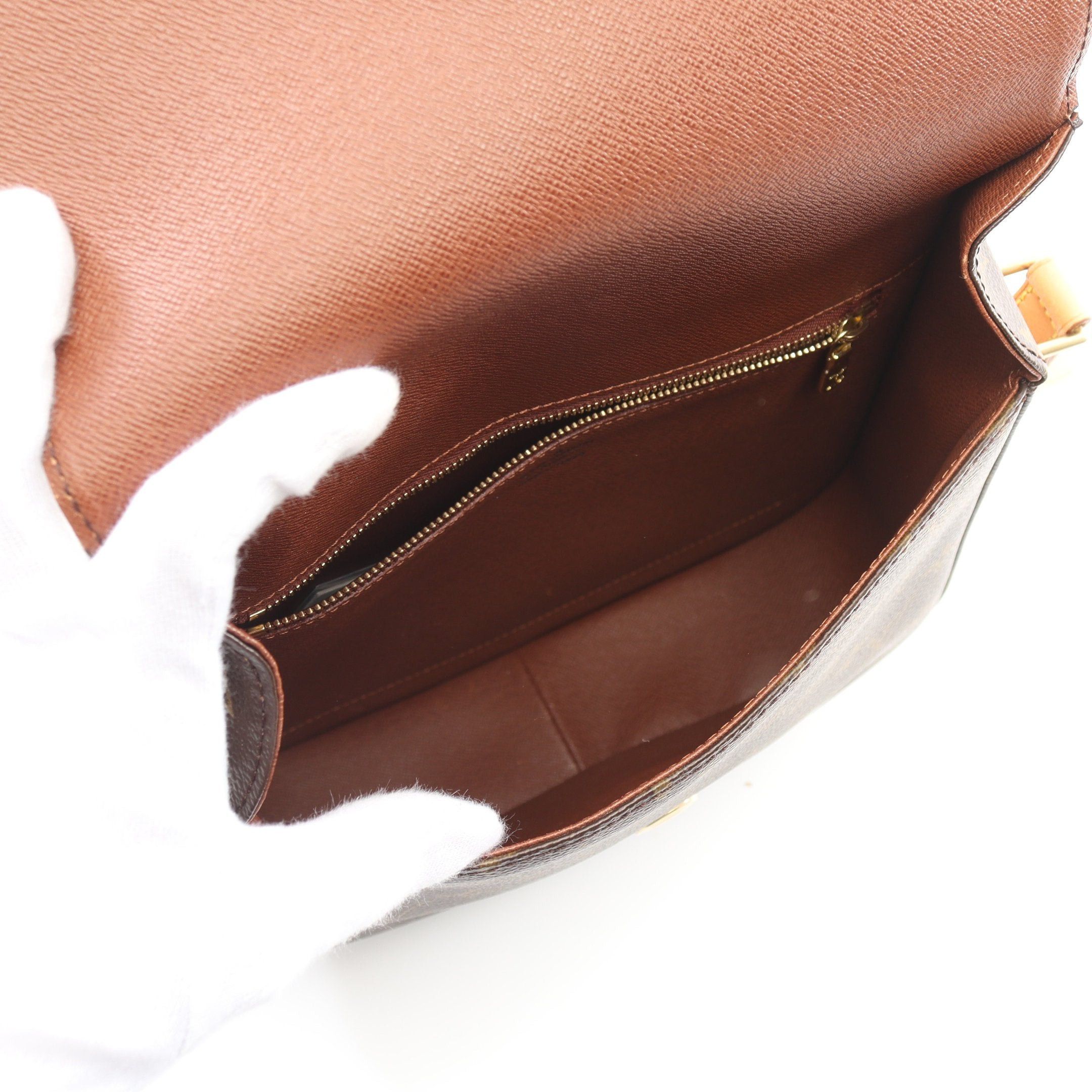 Louis Vuitton Louis Vuitton Sun Crew Gm Monogram Shoulder Bag Leather Brown Size ONE SIZE - 3 Thumbnail