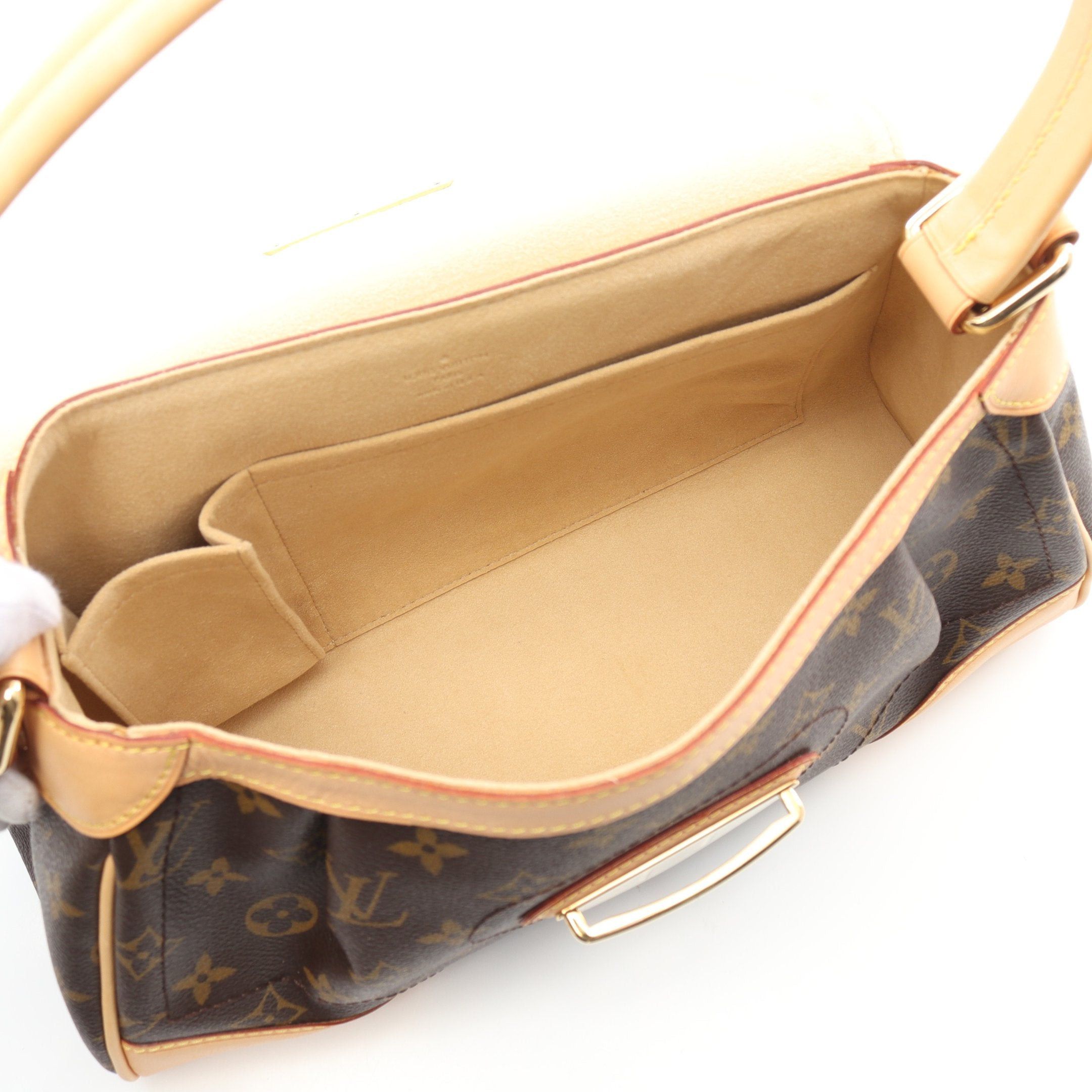 Louis Vuitton Louis Vuitton Beverly Mm Monogram Shoulder Bag Leather Brown Size ONE SIZE - 3 Thumbnail
