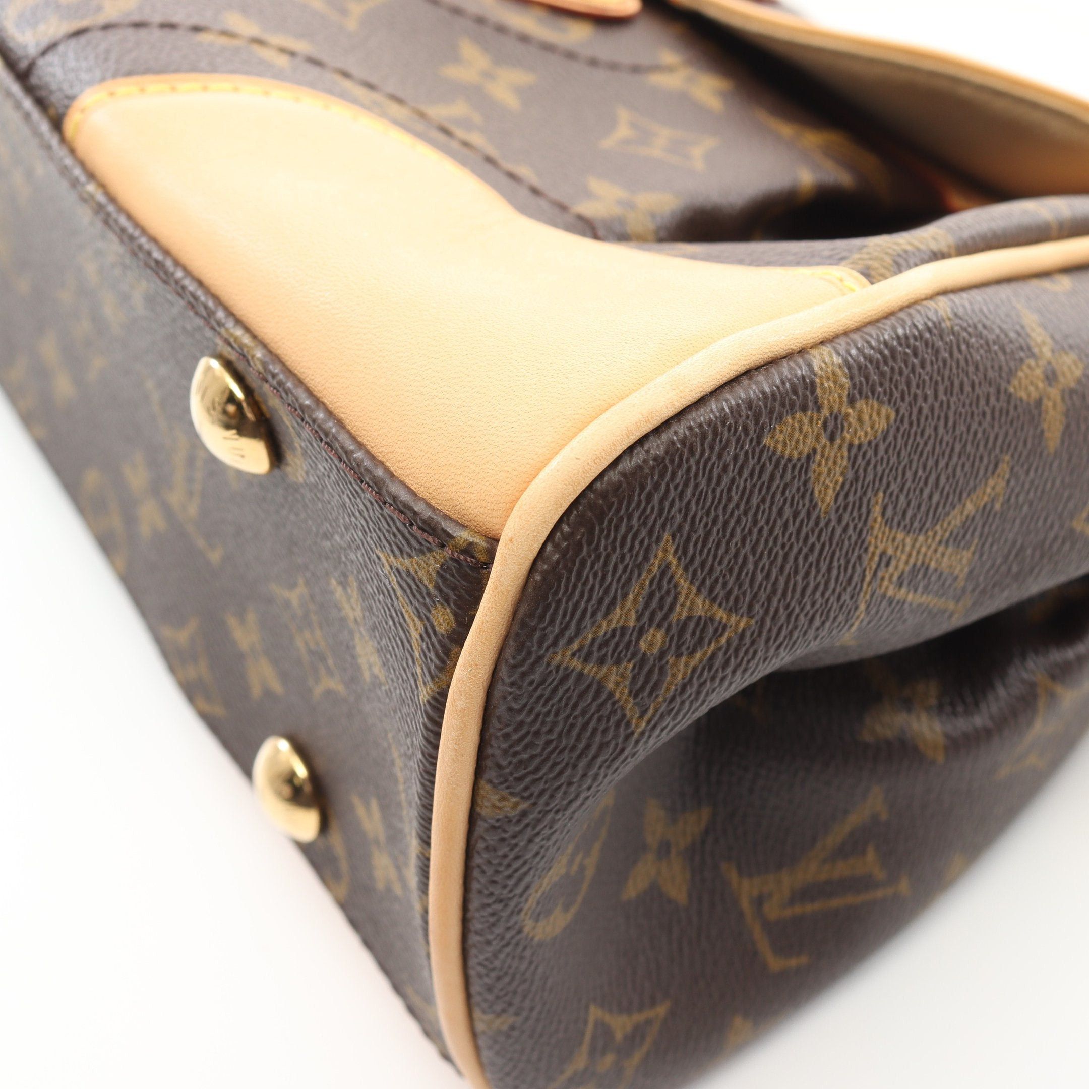 Louis Vuitton Louis Vuitton Beverly Mm Monogram Shoulder Bag Leather Brown Size ONE SIZE - 8 Thumbnail