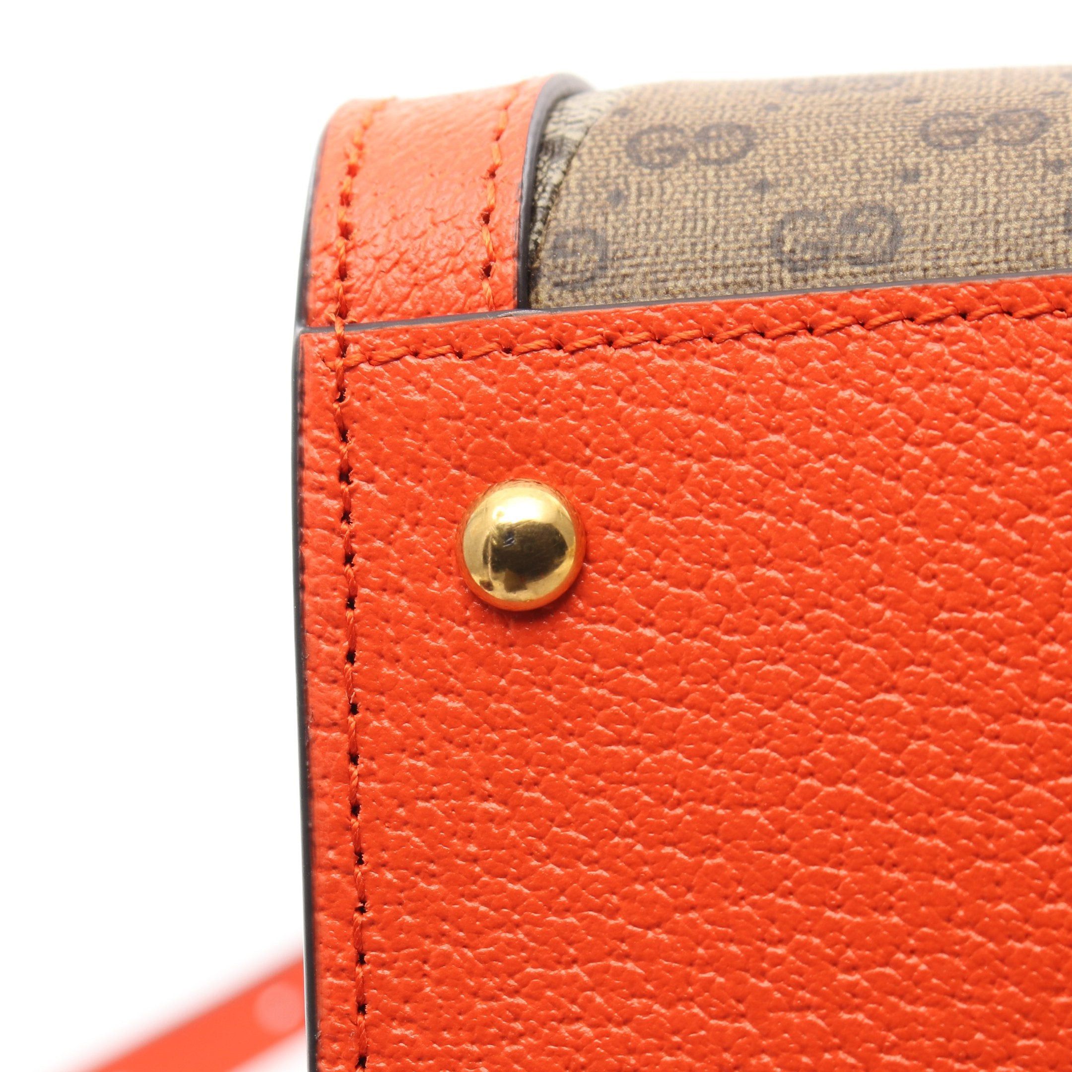 Gucci Gucci Diana Small Gg Supreme Handbag Patchwork Leather Beige Orange Red Size ONE SIZE - 5 Thumbnail