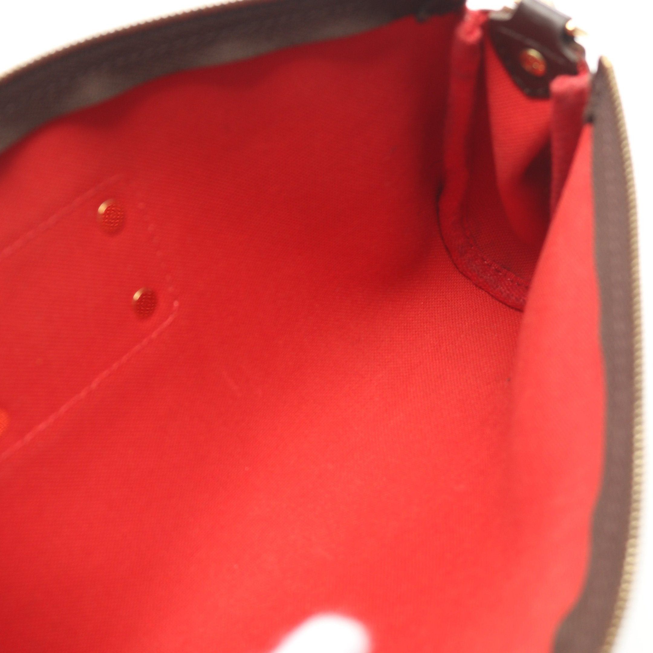 Louis Vuitton Louis Vuitton Eva Damier Ebene Chain Handbag Leather Brown Size ONE SIZE - 10 Thumbnail