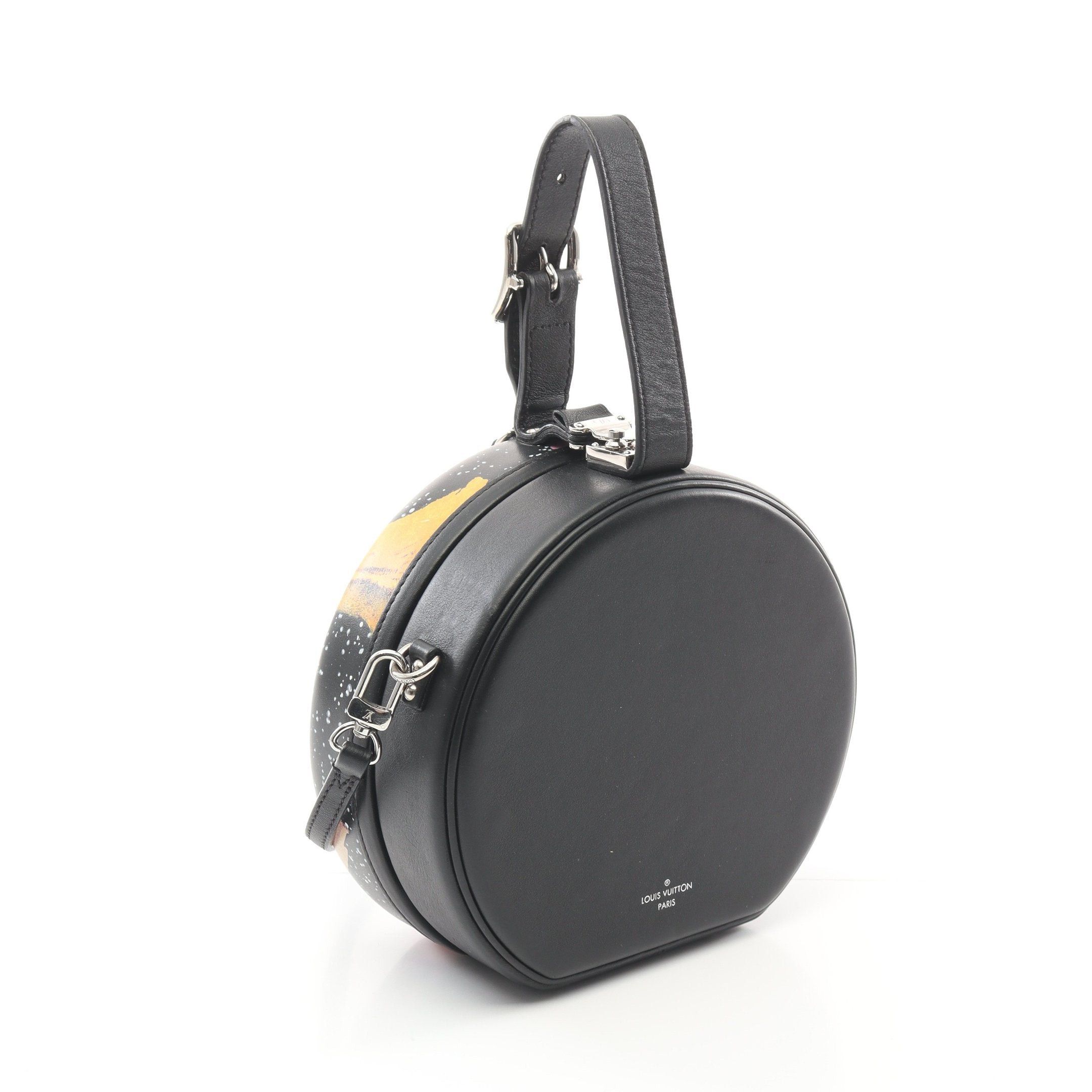 Louis Vuitton Louis Vuitton Petite Boatt Chapeau Handbag Leather Black Multicolor Size ONE SIZE - 2 Thumbnail
