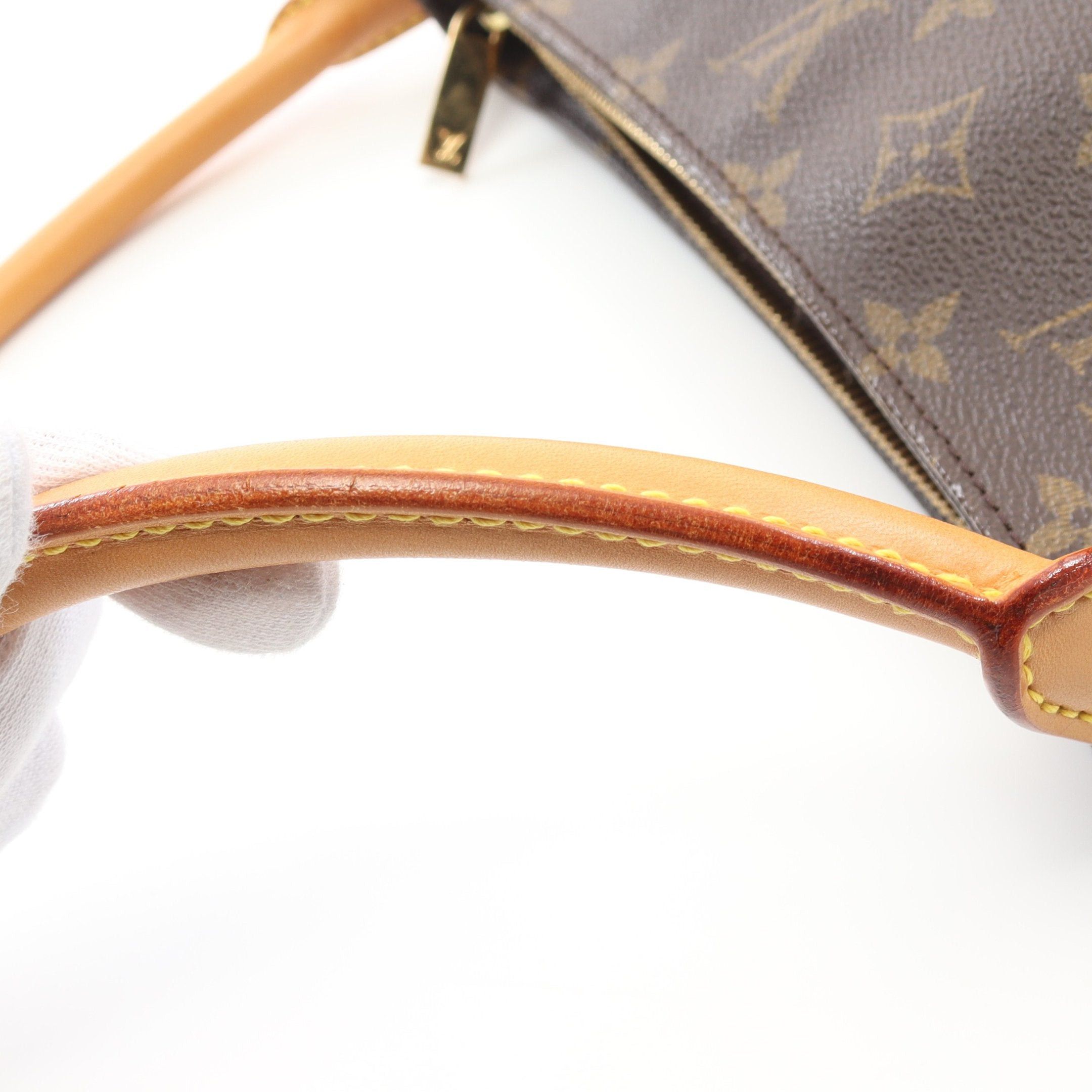Louis Vuitton Louis Vuitton Looping Mm Monogram Shoulder Bag Leather Brown Size ONE SIZE - 9 Thumbnail