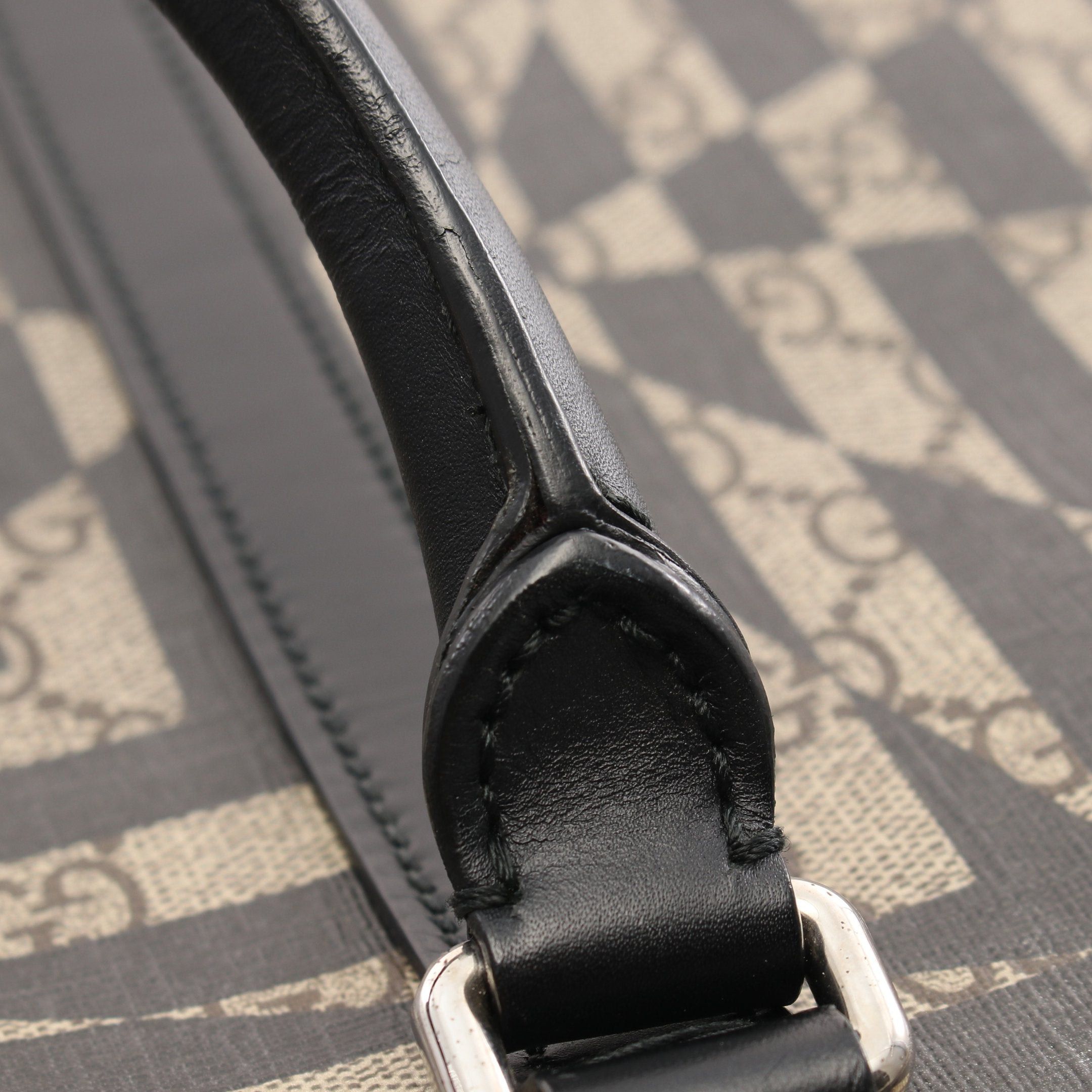 Gucci Gucci Gg Kaleidoscope Handbag Tote Bag Leather Black Beige Size ONE SIZE - 9 Thumbnail