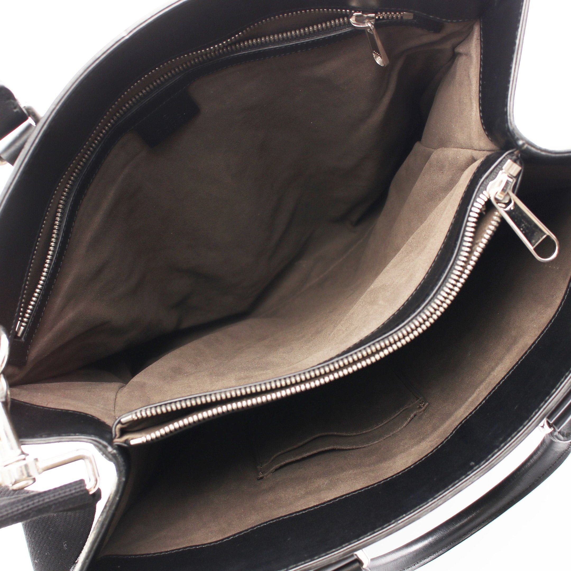 Gucci Gucci Gg Kaleidoscope Handbag Tote Bag Leather Black Beige Size ONE SIZE - 3 Thumbnail