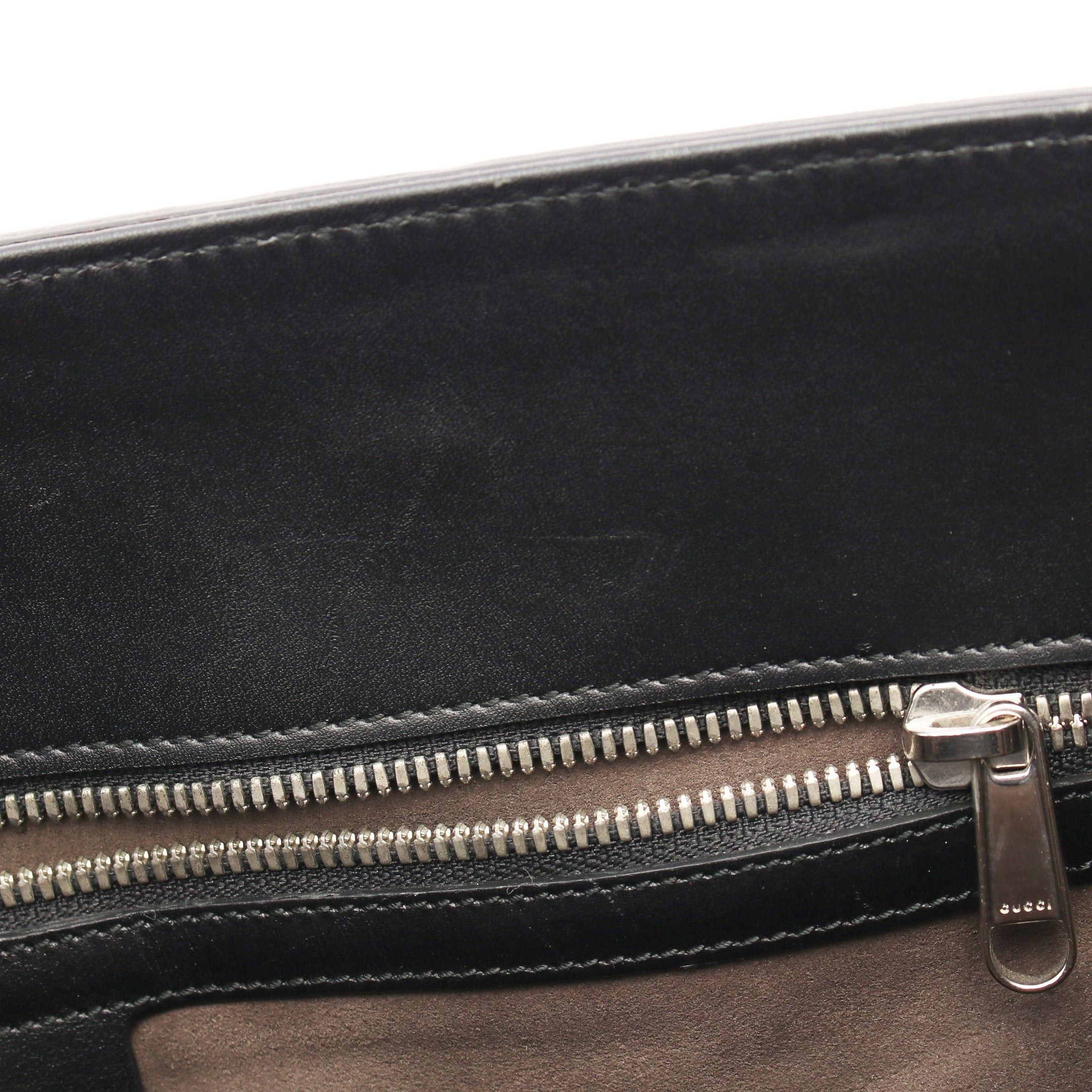 Gucci Gucci Gg Kaleidoscope Handbag Tote Bag Leather Black Beige Size ONE SIZE - 5 Thumbnail