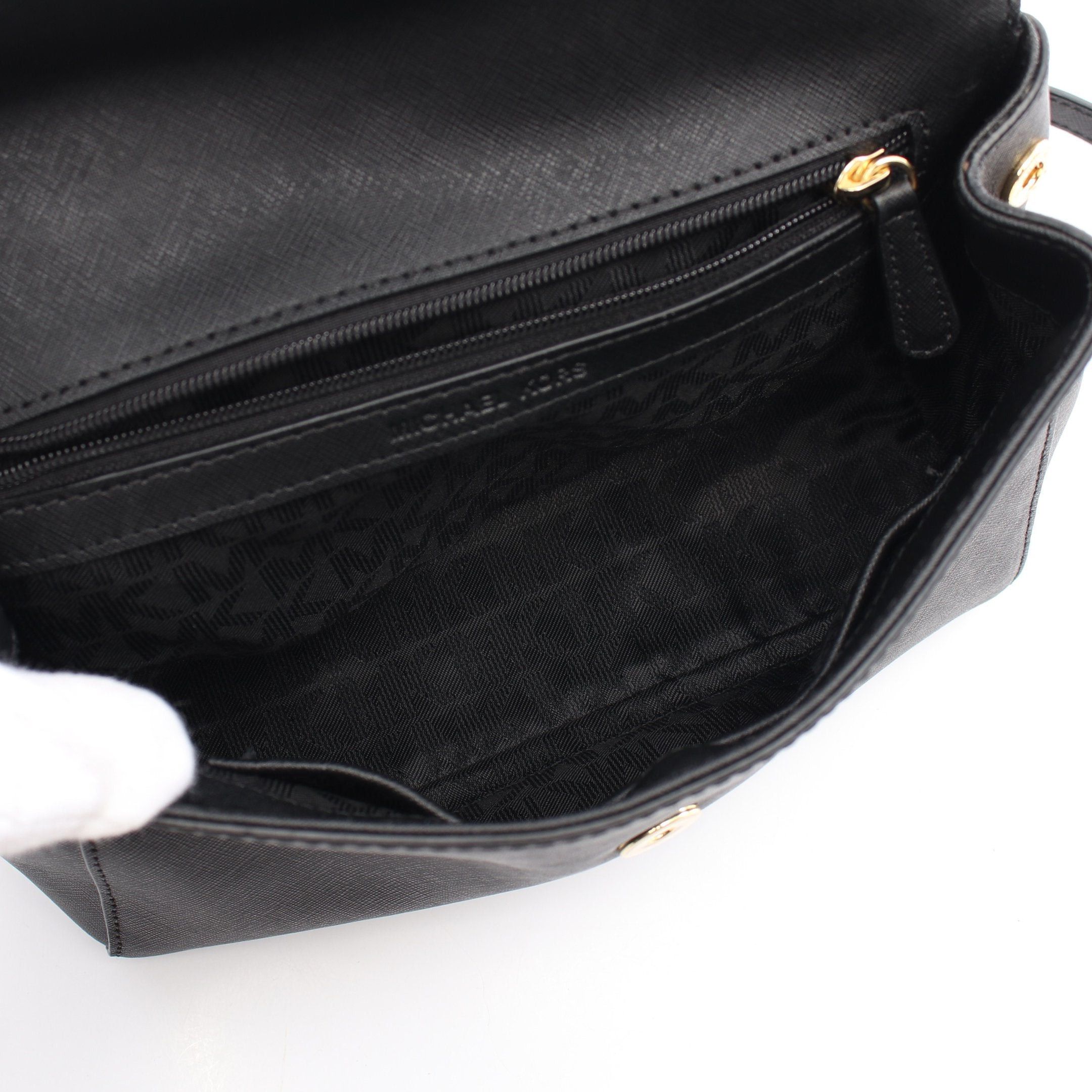Michael Kors Michael Kors Ava Satchel Handbag Leather Black Size ONE SIZE - 3 Thumbnail