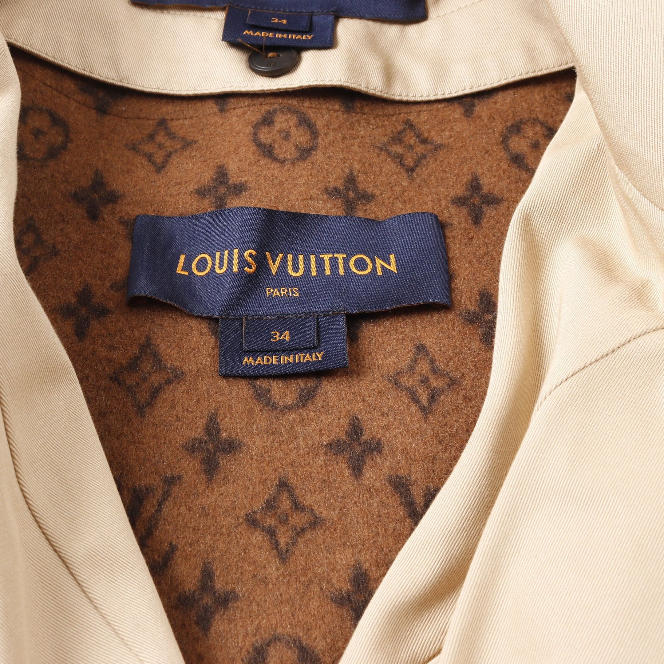 Louis Vuitton Louis Vuitton Trench Coat Cotton Beige Dark Brown Monogram Lining Size ONE SIZE - 8 Thumbnail