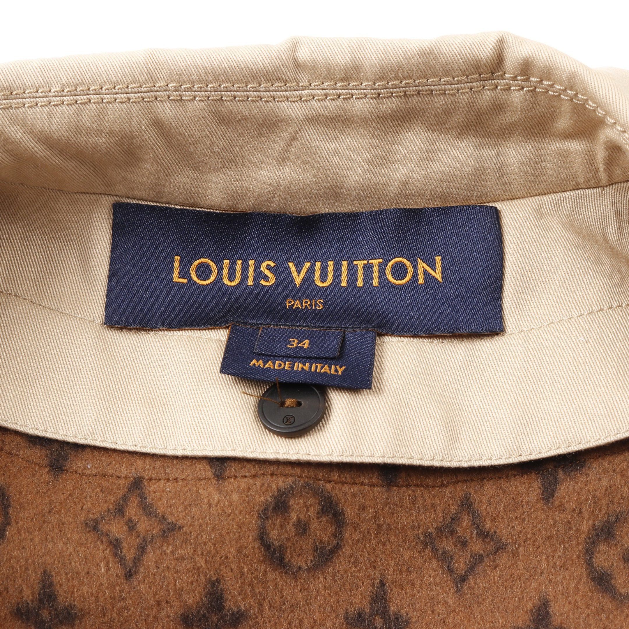 Louis Vuitton Louis Vuitton Trench Coat Cotton Beige Dark Brown Monogram Lining Size ONE SIZE - 3 Thumbnail