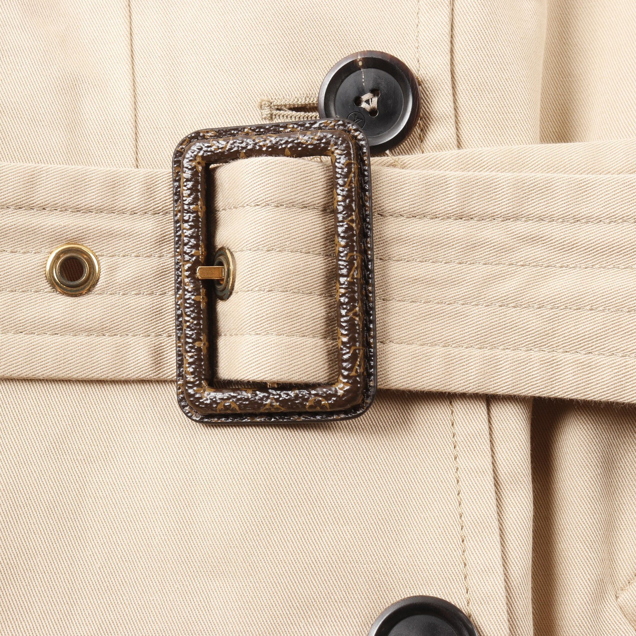 Louis Vuitton Louis Vuitton Trench Coat Cotton Beige Dark Brown Monogram Lining Size ONE SIZE - 6 Thumbnail