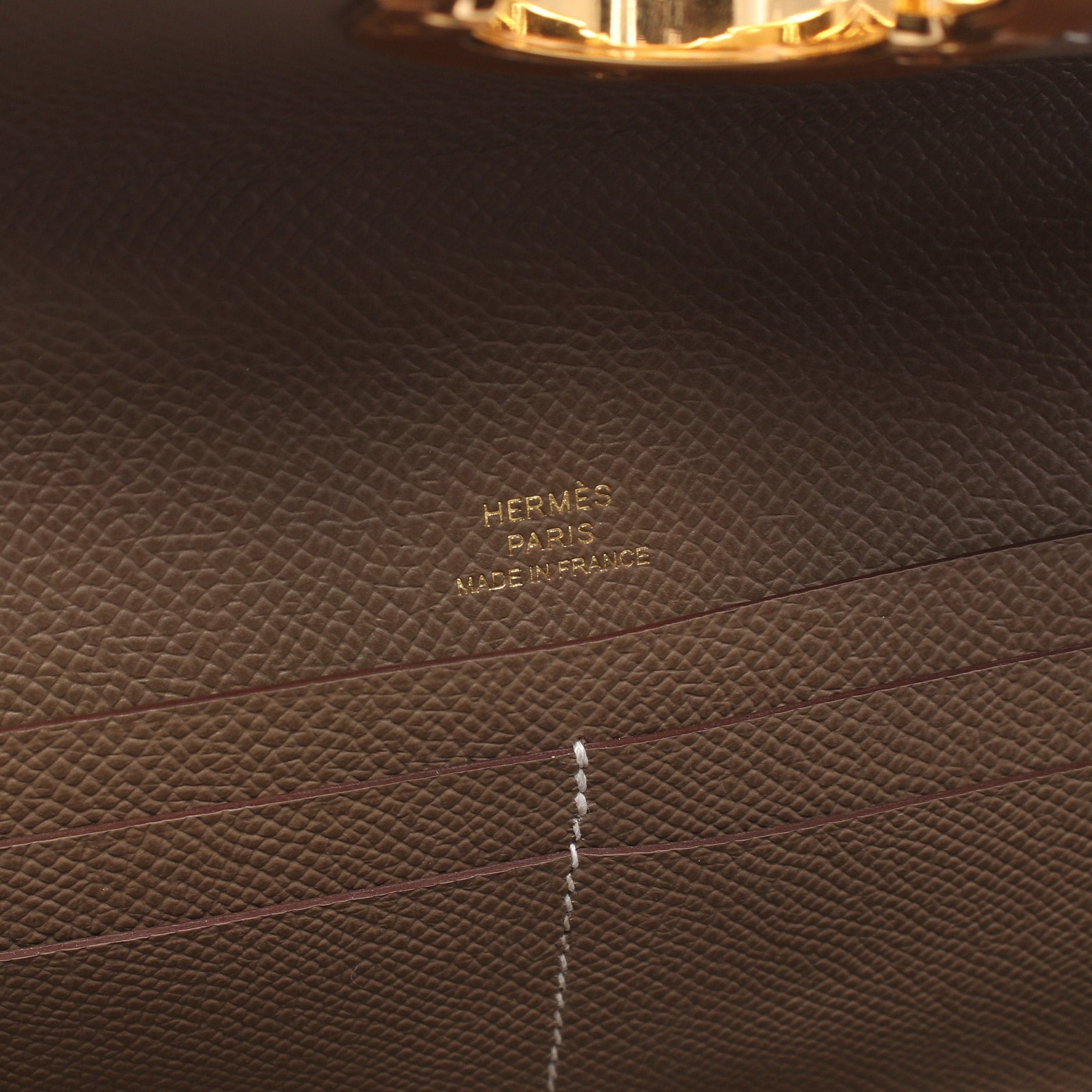 Hermes Hermes Chaîne Too Go Etoupe Shoulder Wallet Bag Veau Epsom Gray Brown Gold Hardware B Stamp Size ONE SIZE - 4 Thumbnail