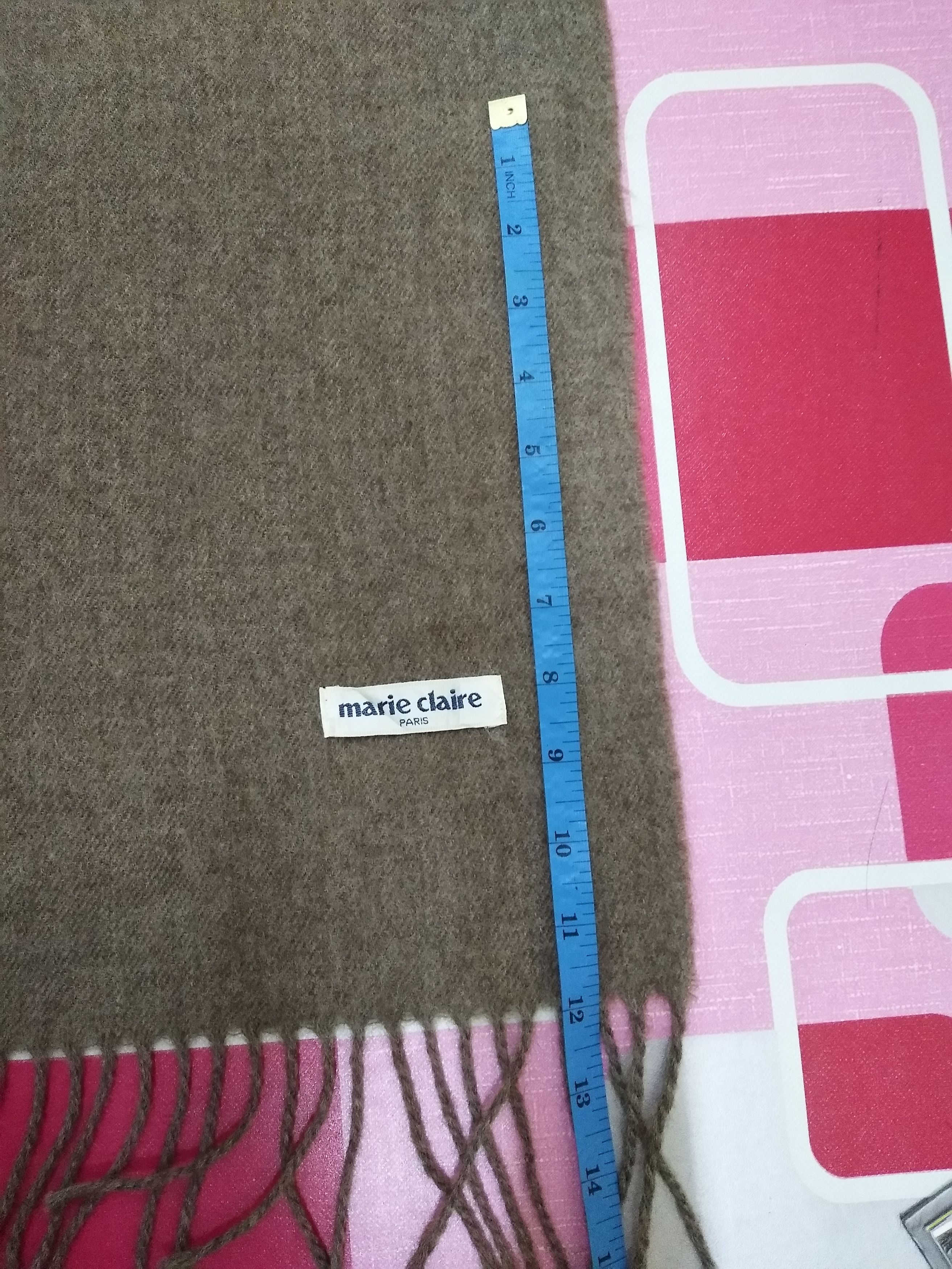 Vintage Vintage Scarf MARIE CLAIRE scarves wool muffler Size ONE SIZE - 4 Thumbnail