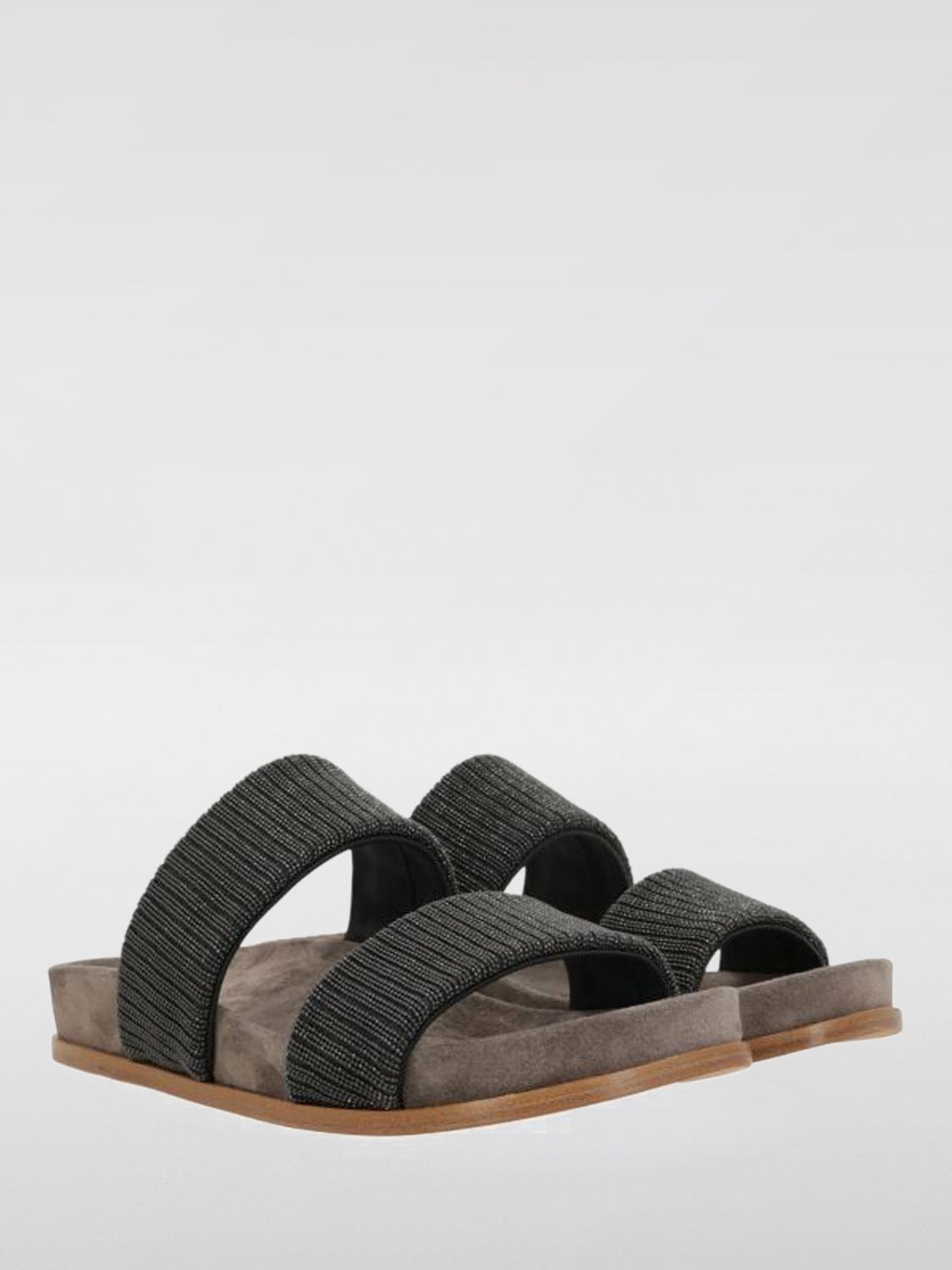 Brunello Cucinelli Brunello Cucinelli Flat Sandals Woman Brown Size US 7.5 / IT 37.5 - 2 Thumbnail
