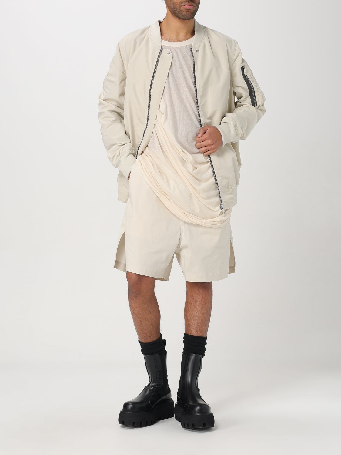 Rick Owens Rick Owens T-Shirt Men Beige Size US M / EU 48-50 / 2 - 2 Thumbnail