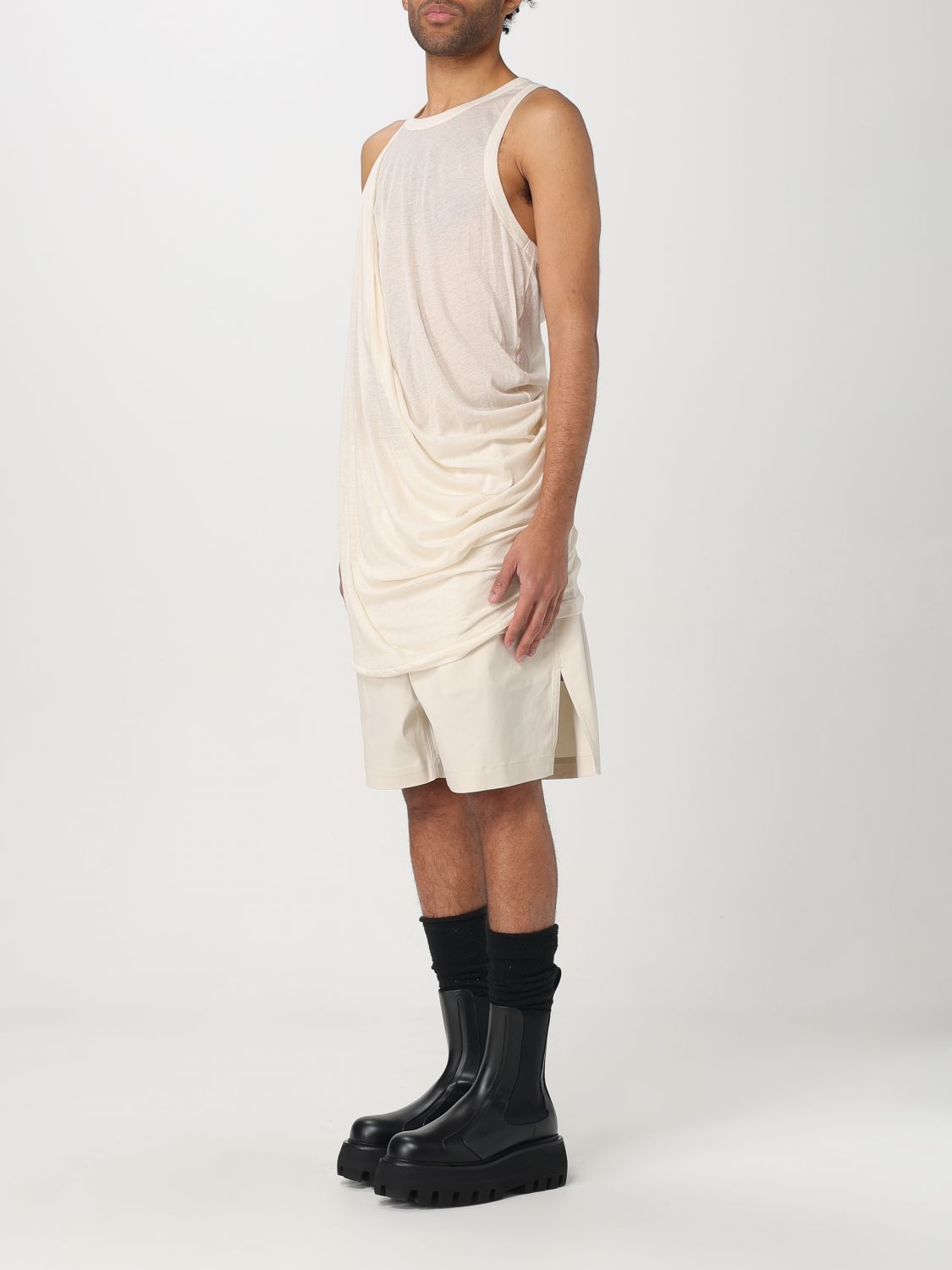 Rick Owens Rick Owens T-Shirt Men Beige Size US M / EU 48-50 / 2 - 4 Thumbnail