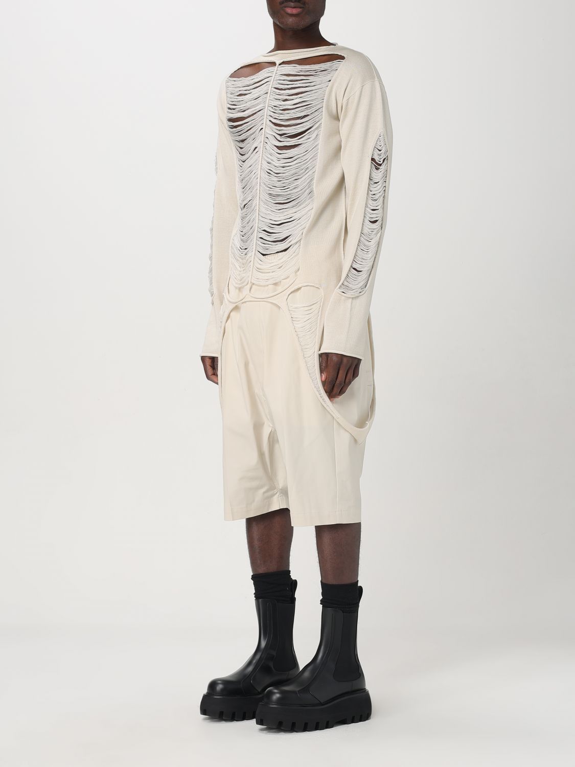 Rick Owens Rick Owens Sweater Men White Size US M / EU 48-50 / 2 - 4 Thumbnail