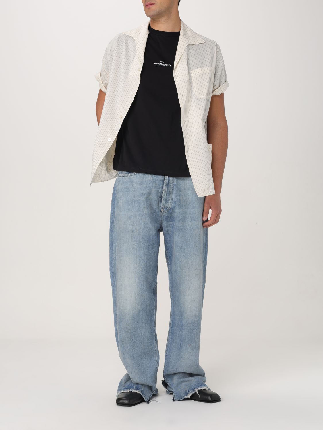 Maison Margiela Maison Margiela Shirt Men Beige Size US L / EU 52-54 / 3 - 2 Thumbnail