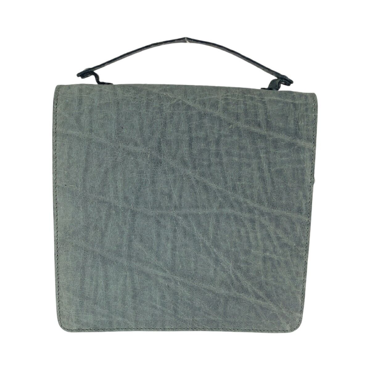 Valextra Valextra Valextra Elephant Shoulder Bag Grey Silver Hardware Natural Material Shoulder Bag Size ONE SIZE - 2 Thumbnail