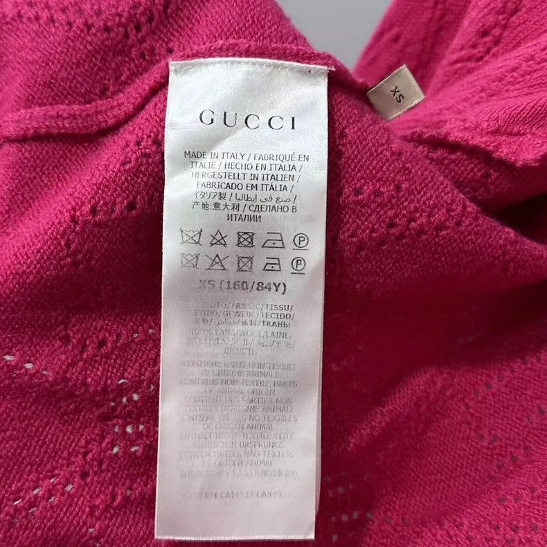 Gucci Pink Lace Patterned Cardigan Size M / US 6-8 / IT 42-44 - 5 Thumbnail
