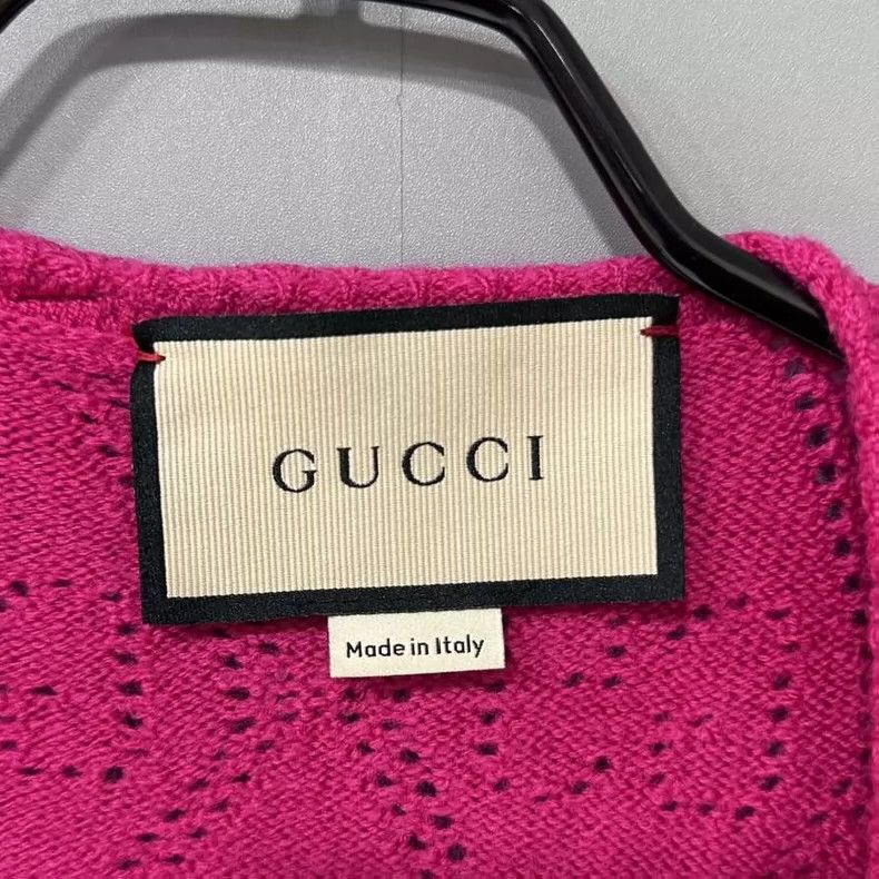 Gucci Pink Lace Patterned Cardigan Size M / US 6-8 / IT 42-44 - 4 Thumbnail