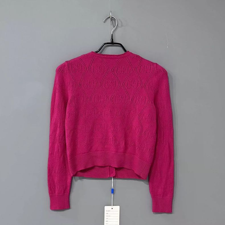 Gucci Pink Lace Patterned Cardigan Size M / US 6-8 / IT 42-44 - 3 Thumbnail