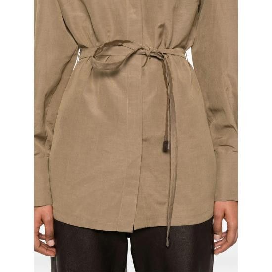 Max Mara MAX MARA Women Shirts AFFARI 644 004 BROWN Size XS / US 0-2 / IT 36-38 - 5 Thumbnail