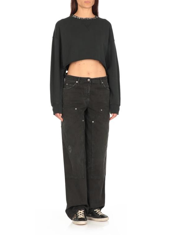 Golden Goose GOLDEN GOOSE Women Hoodies GWP02203 P001896 90456 GOLDEN Black Size S / US 4 / IT 40 - 3 Thumbnail