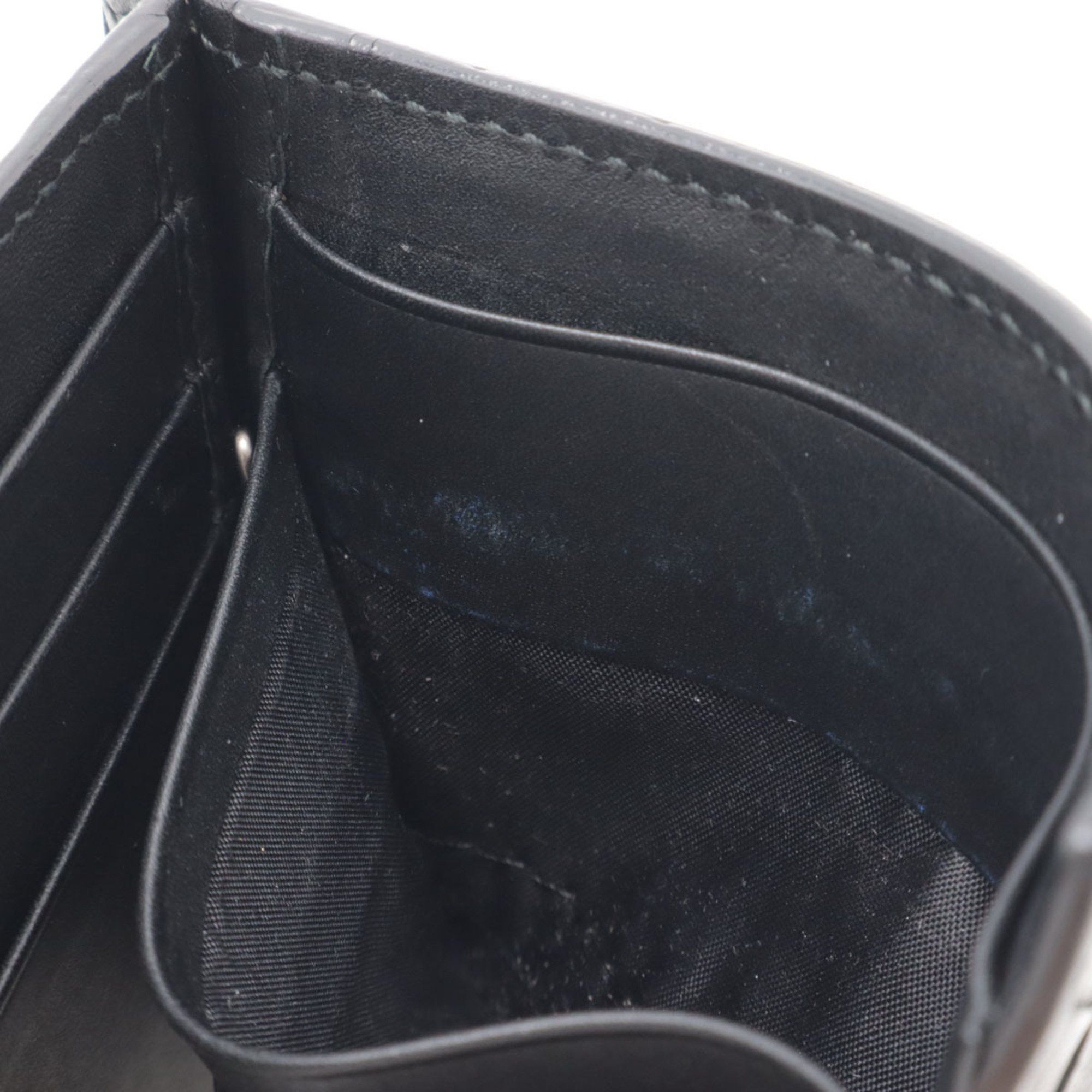 Bottega Veneta Bottega Veneta Intrecciato Bi-fold Wallet with Money Clip Leather Black 123180 Size ONE SIZE - 8 Thumbnail