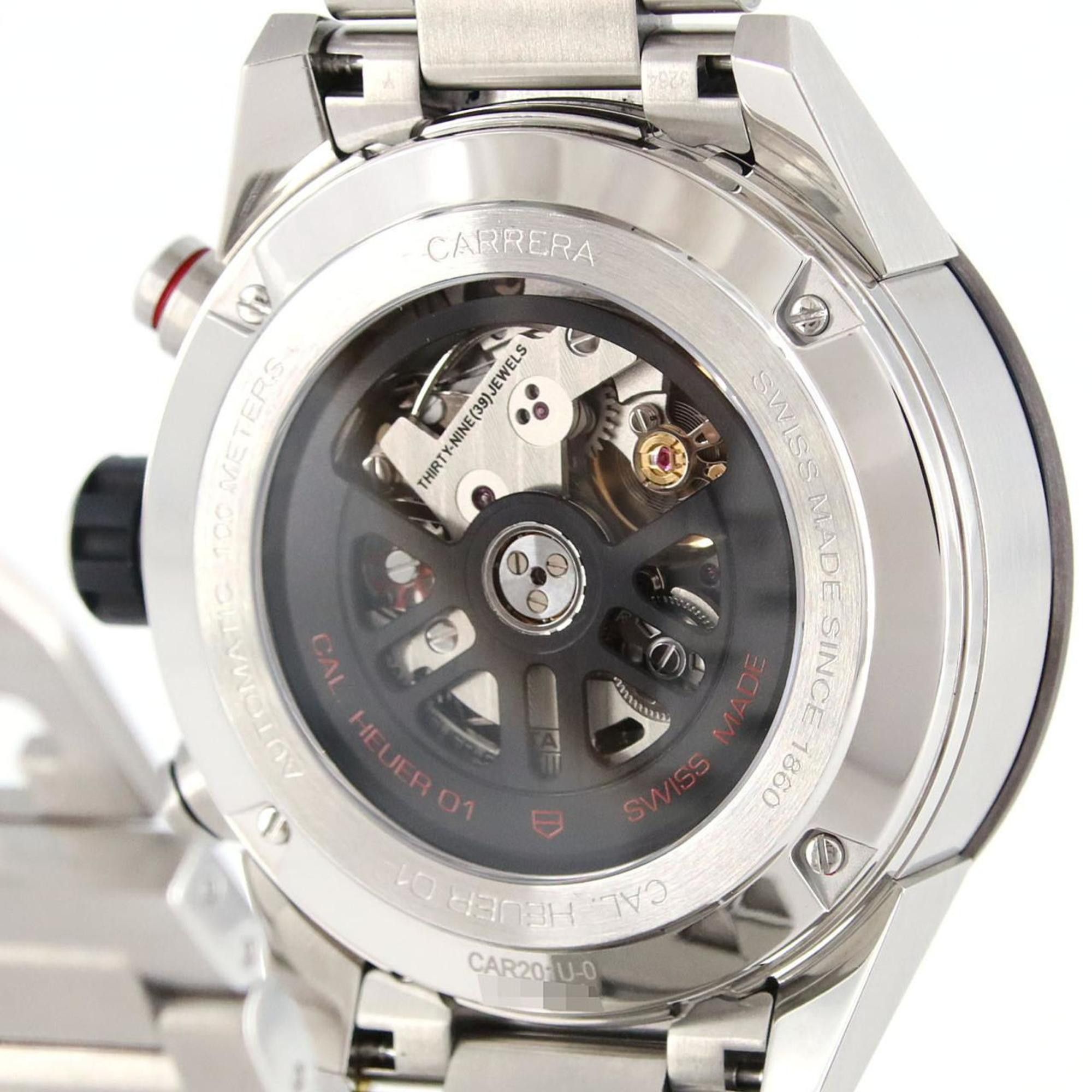 Tag Heuer TAG Heuer Carrera Calibre 01 Chronograph CAR201U.BA0766 SS Wristwatch Automatic Size ONE SIZE - 6 Thumbnail