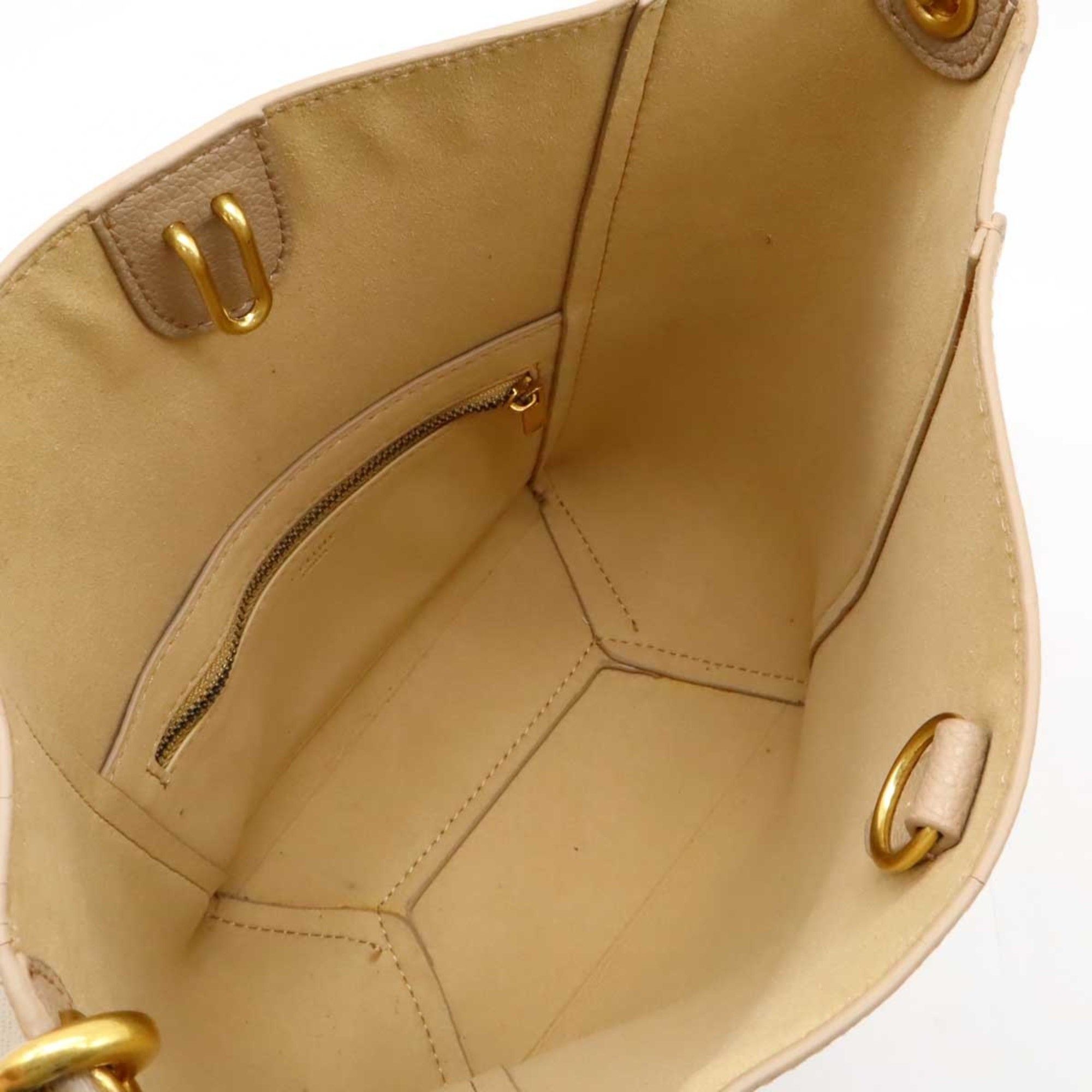Celine CELINE Sangle Bucket Small Shoulder Bag Leather Beige 189303 Size ONE SIZE - 7 Thumbnail