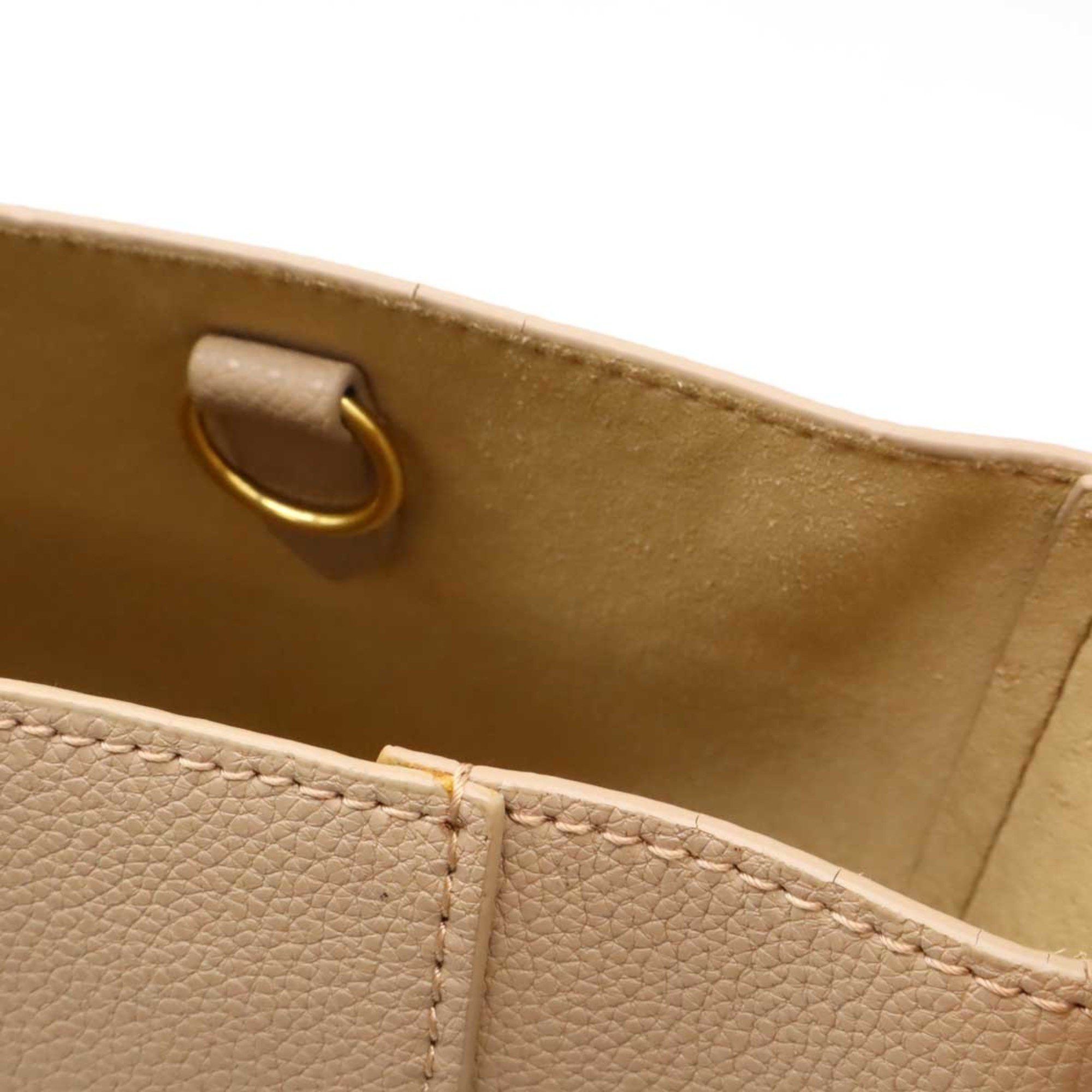 Celine CELINE Sangle Bucket Small Shoulder Bag Leather Beige 189303 Size ONE SIZE - 8 Thumbnail