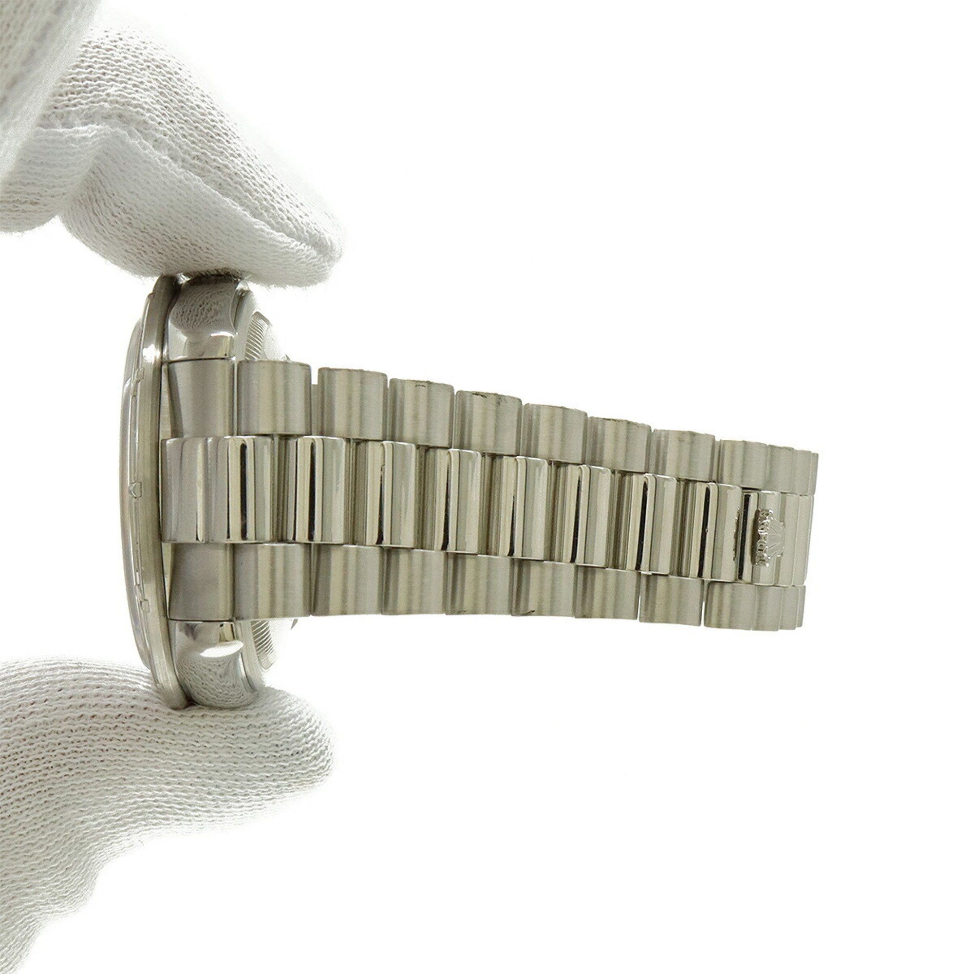 Rolex Rolex Day-Date Silver Dial Pt Platinum Diamond Bucket K Series Men's AT Automatic Watch 118366A Size ONE SIZE - 9 Thumbnail