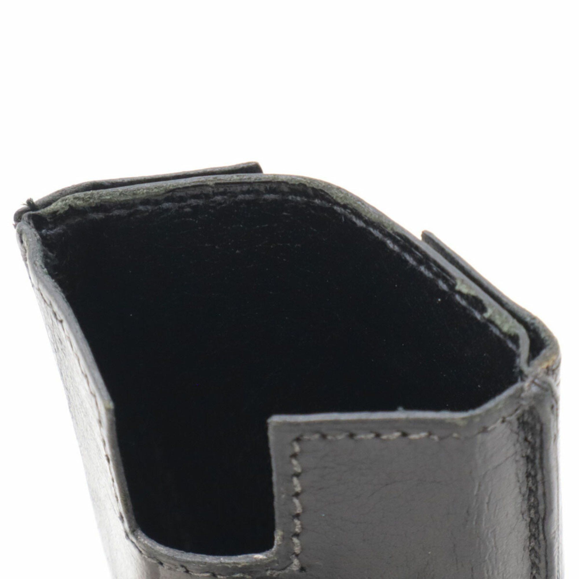 Hermes HERMES Rodring Card Case Business Holder Pass Leather Black □F Stamp Size ONE SIZE - 5 Thumbnail