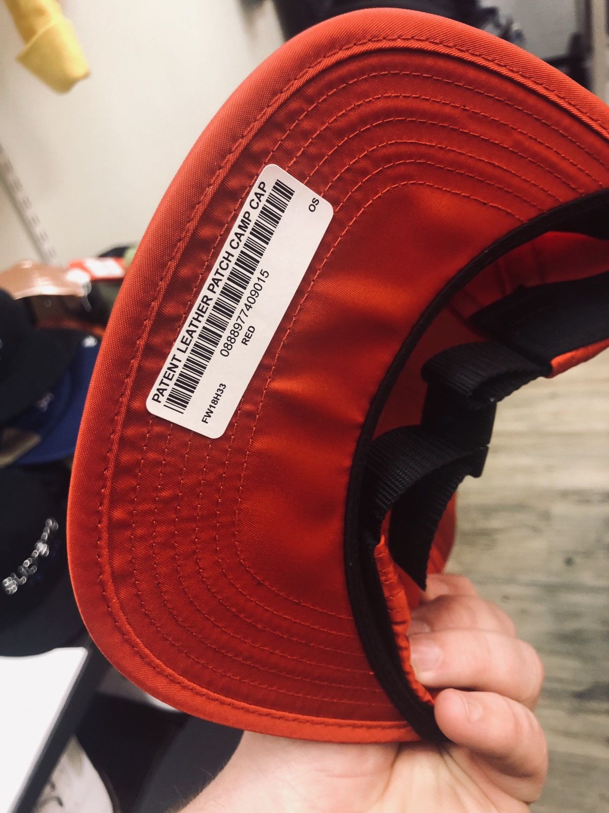 Supreme patent leather patch camp cap online