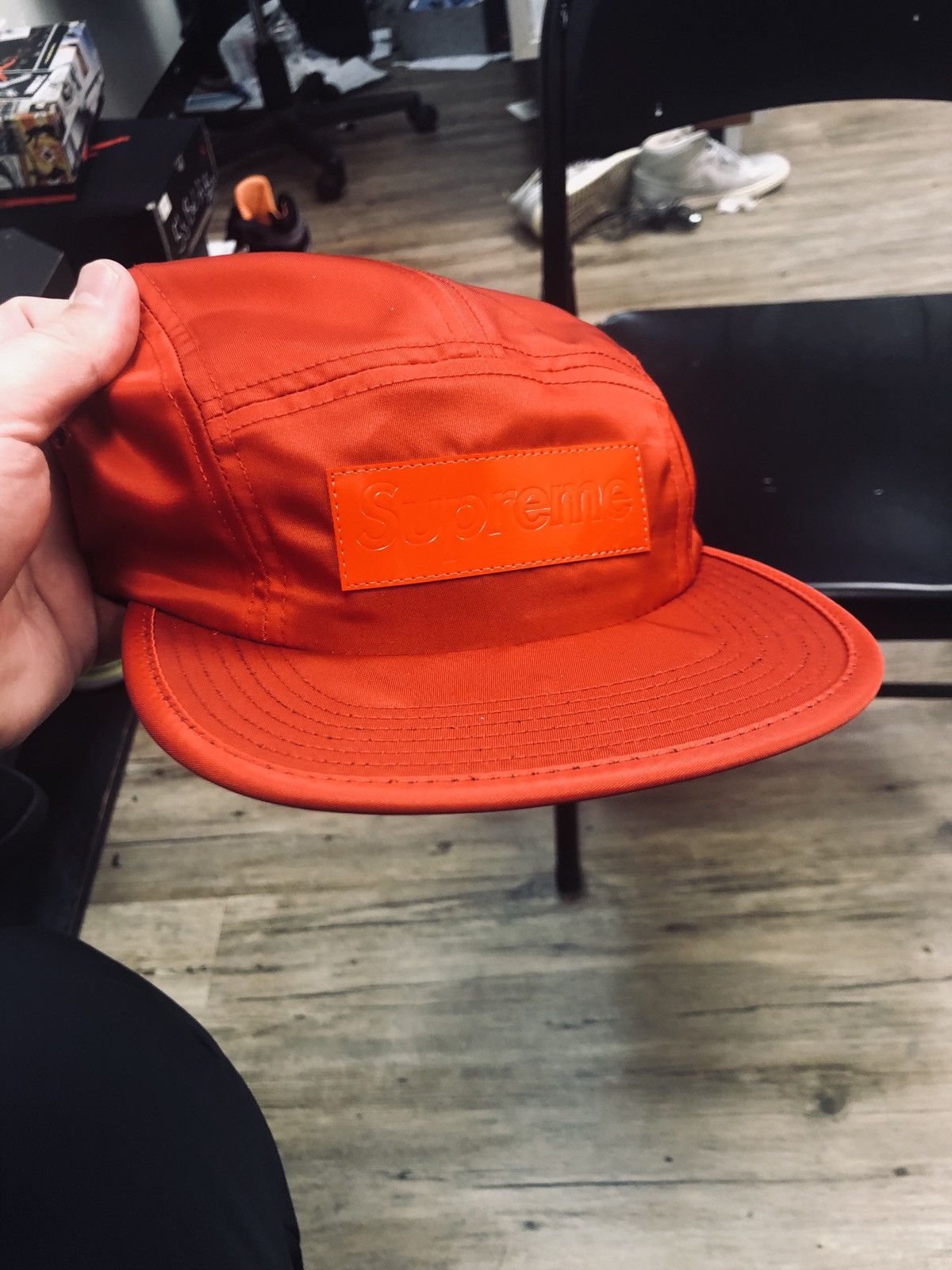 Supreme Patent Leather Patch Camp Cap | Grailed