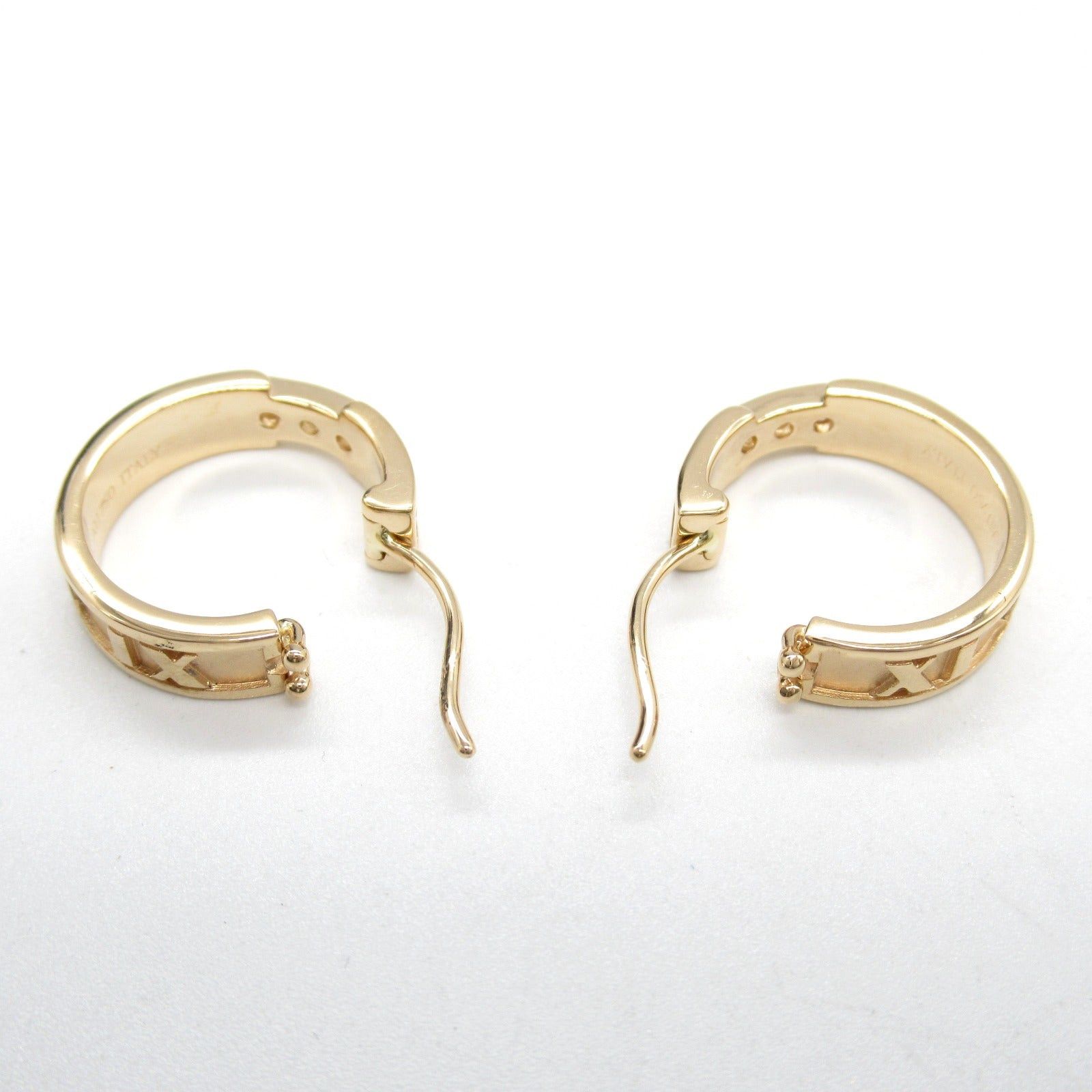 Tiffany & Co. Tiffany Co Atlas Earrings Diamond K18Pg (Pink Gold) Clear Size ONE SIZE - 4 Thumbnail