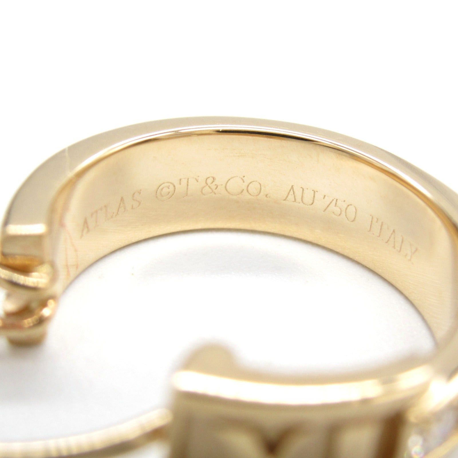 Tiffany & Co. Tiffany Co Atlas Earrings Diamond K18Pg (Pink Gold) Clear Size ONE SIZE - 6 Thumbnail