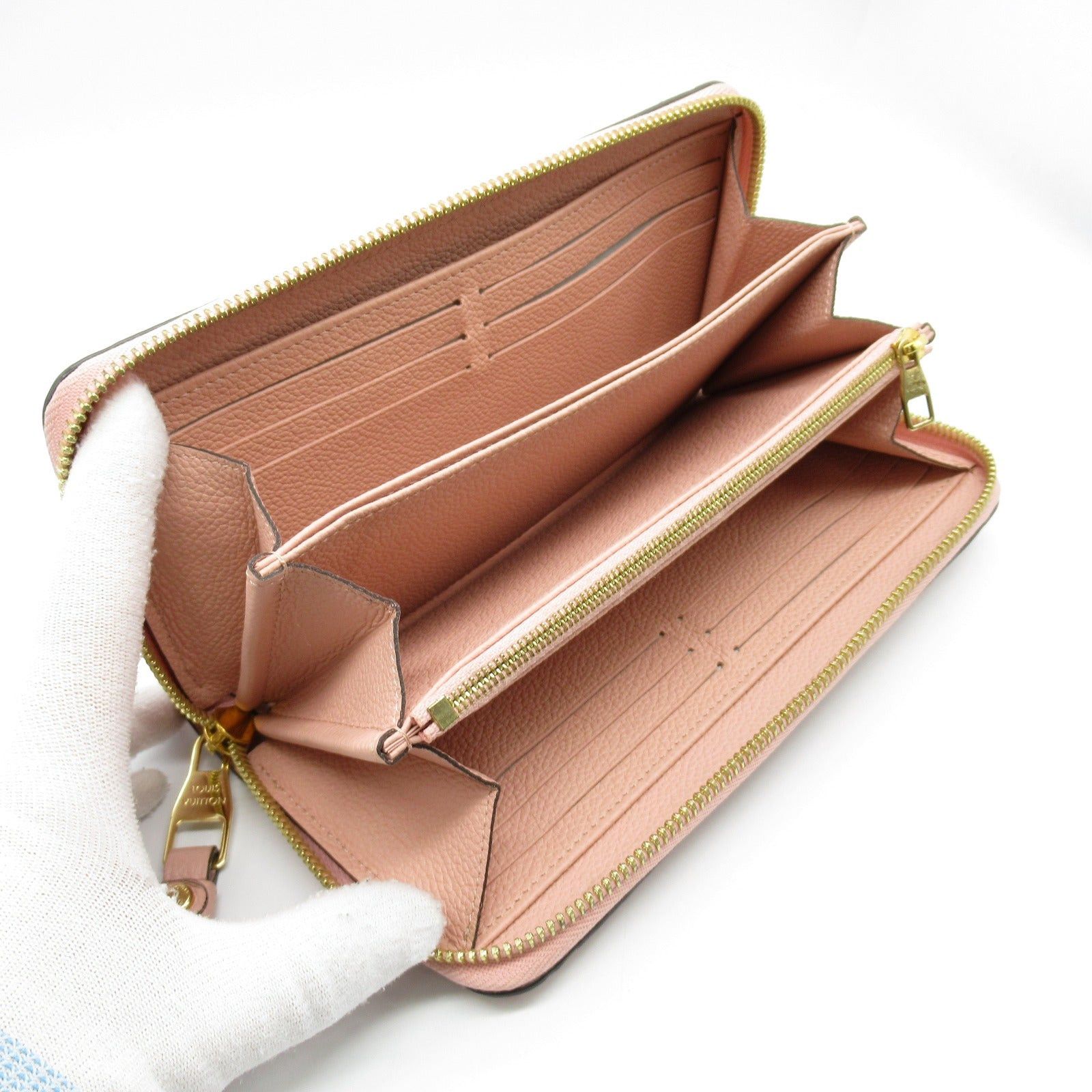 Louis Vuitton Louis Vuitton Zippy Wallet Round Long Zipper Leather Monogram Empreinte Pink Rose Poodle Size ONE SIZE - 5 Thumbnail
