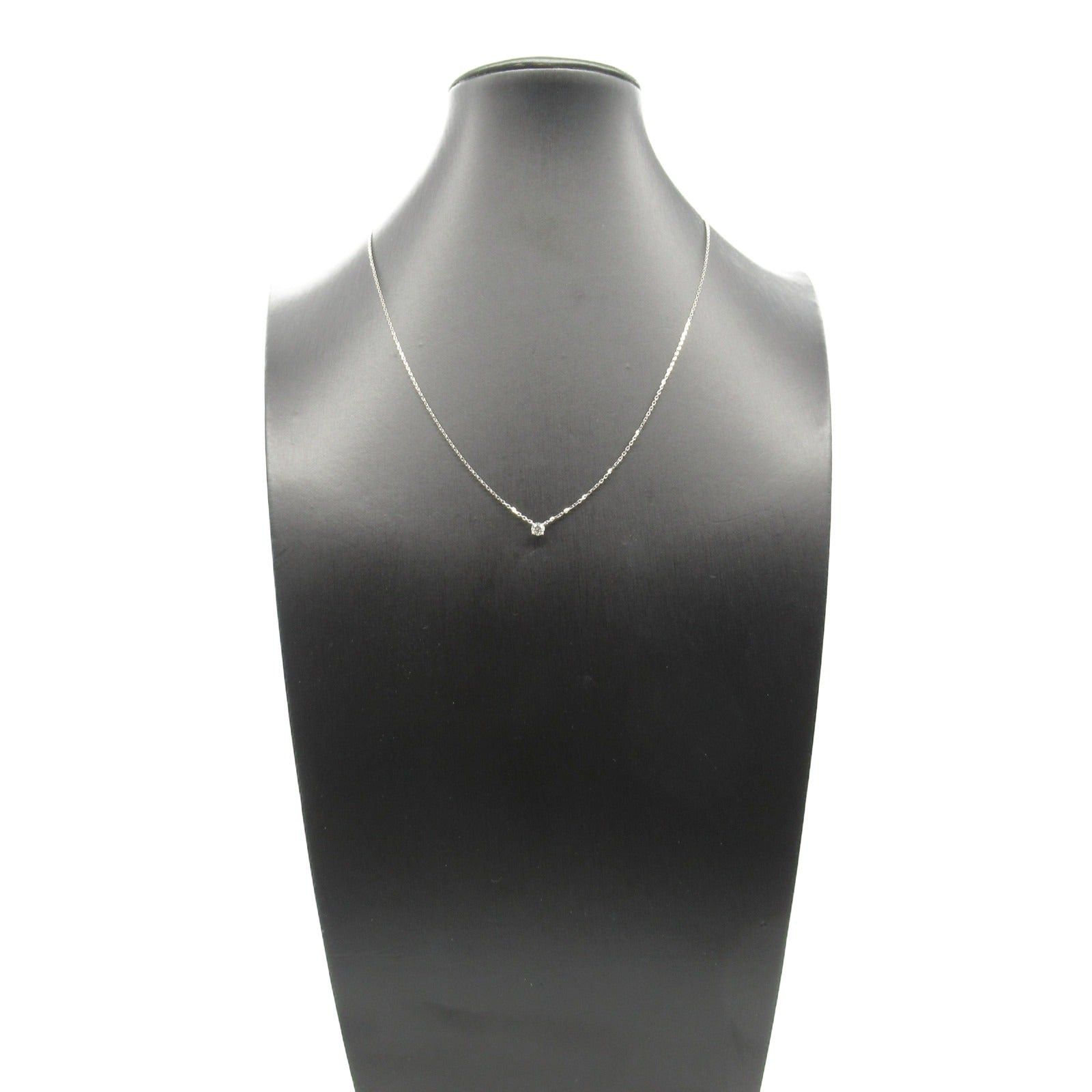 Cartier Cartier 1895 Solitaire Necklace K18Wg (White Gold) Diamond Clear Size ONE SIZE - 7 Thumbnail