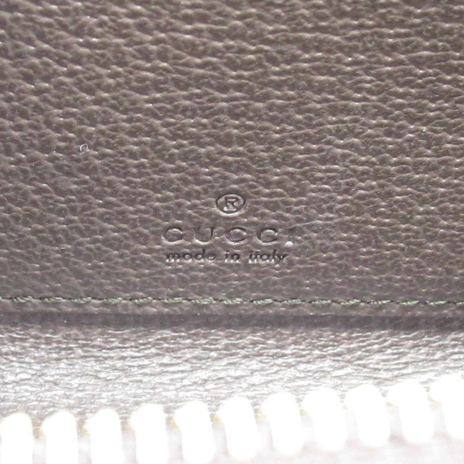 Gucci Gucci Ophidia Card Case Coated Canvas Leather Brown Beige Size ONE SIZE - 6 Thumbnail