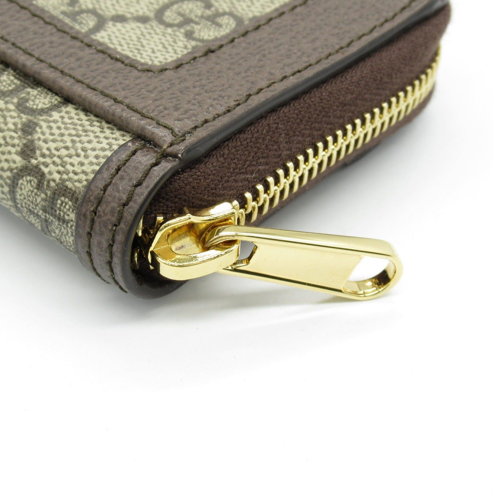 Gucci Gucci Ophidia Card Case Coated Canvas Leather Brown Beige Size ONE SIZE - 7 Thumbnail