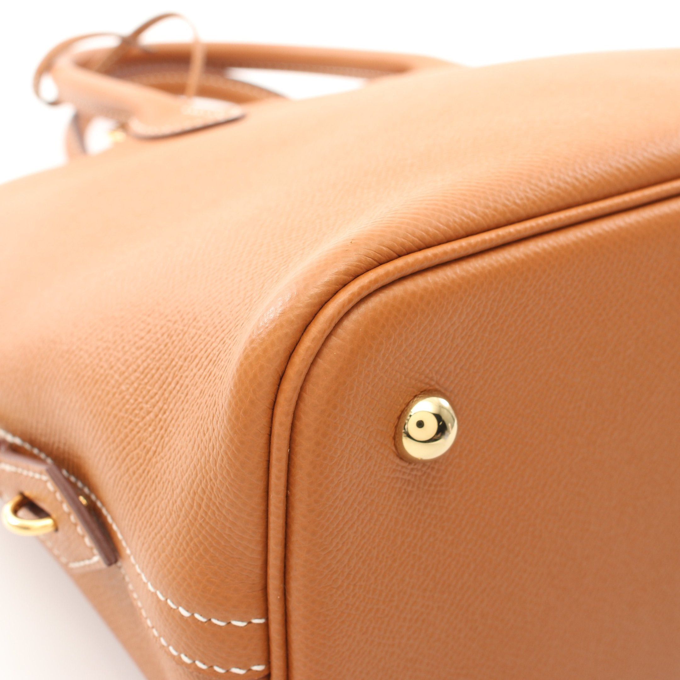 Hermes Hermes Bolide 1923 30 Gold Handbag Veau Epsom Light Brown Hardware Z Stamp Size ONE SIZE - 9 Thumbnail