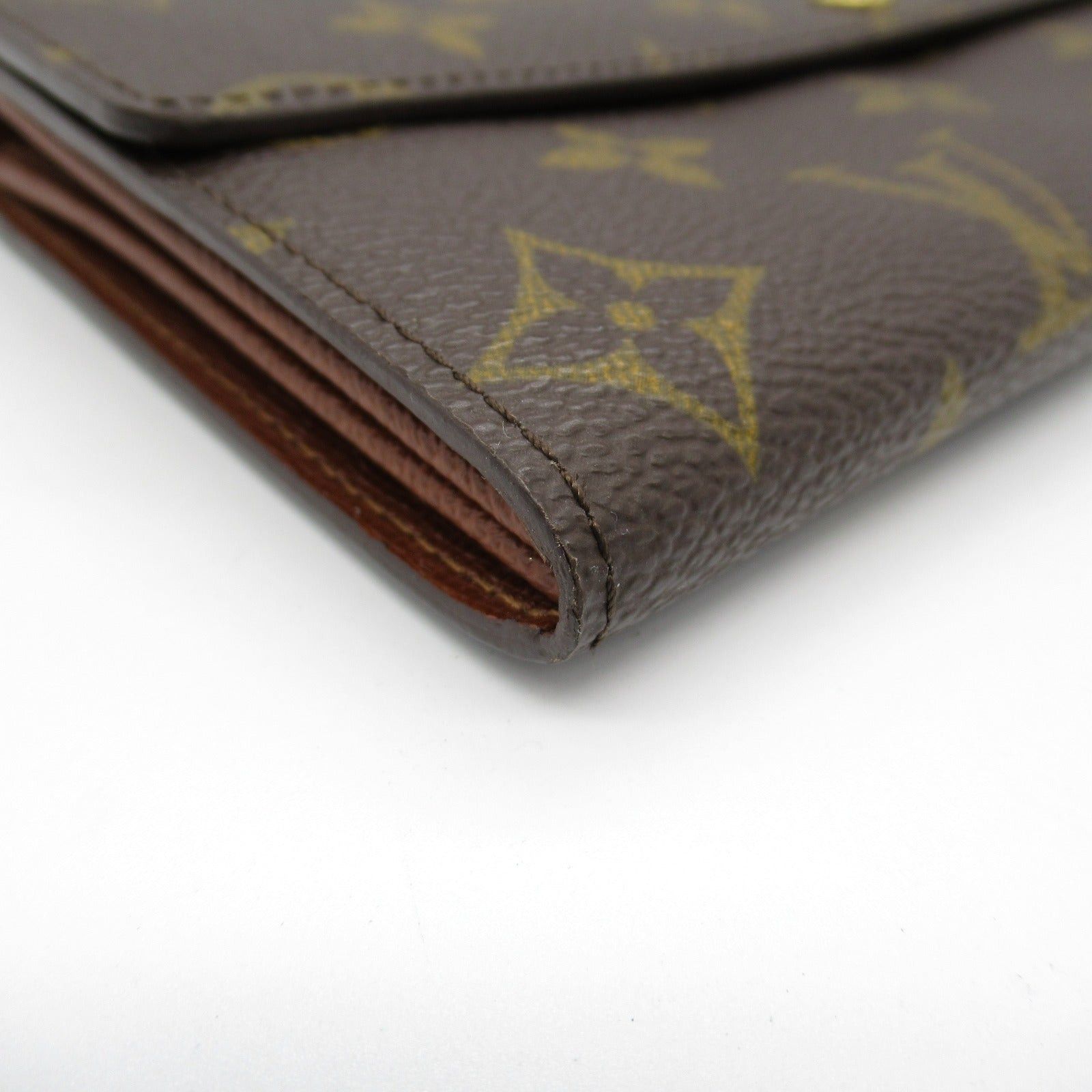 Louis Vuitton Louis Vuitton Pochette Porto Mone Credit Bi-Fold Long Wallet Coated Canvas Monogram Brown Size ONE SIZE - 9 Thumbnail