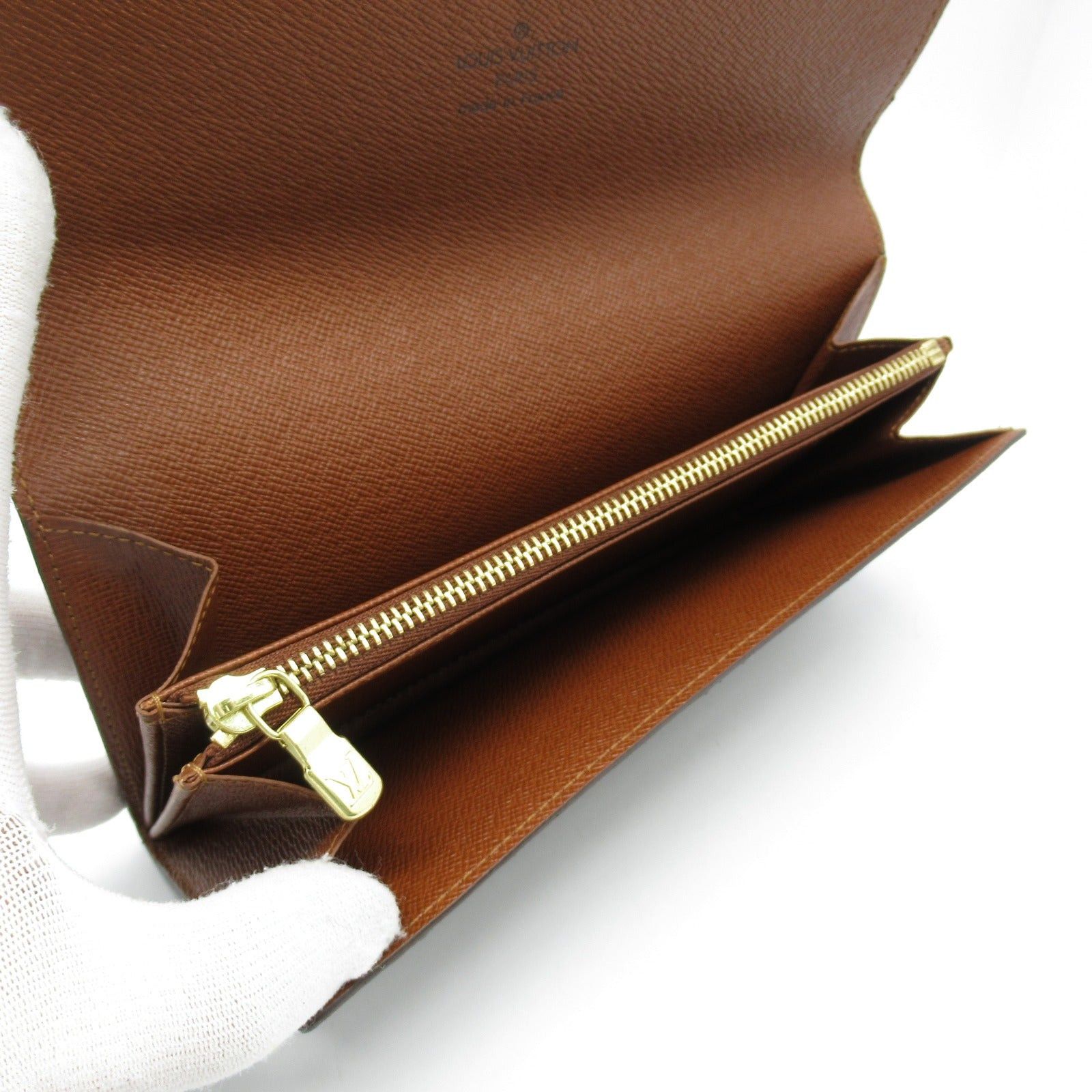 Louis Vuitton Louis Vuitton Pochette Porto Mone Credit Bi-Fold Long Wallet Coated Canvas Monogram Brown Size ONE SIZE - 5 Thumbnail